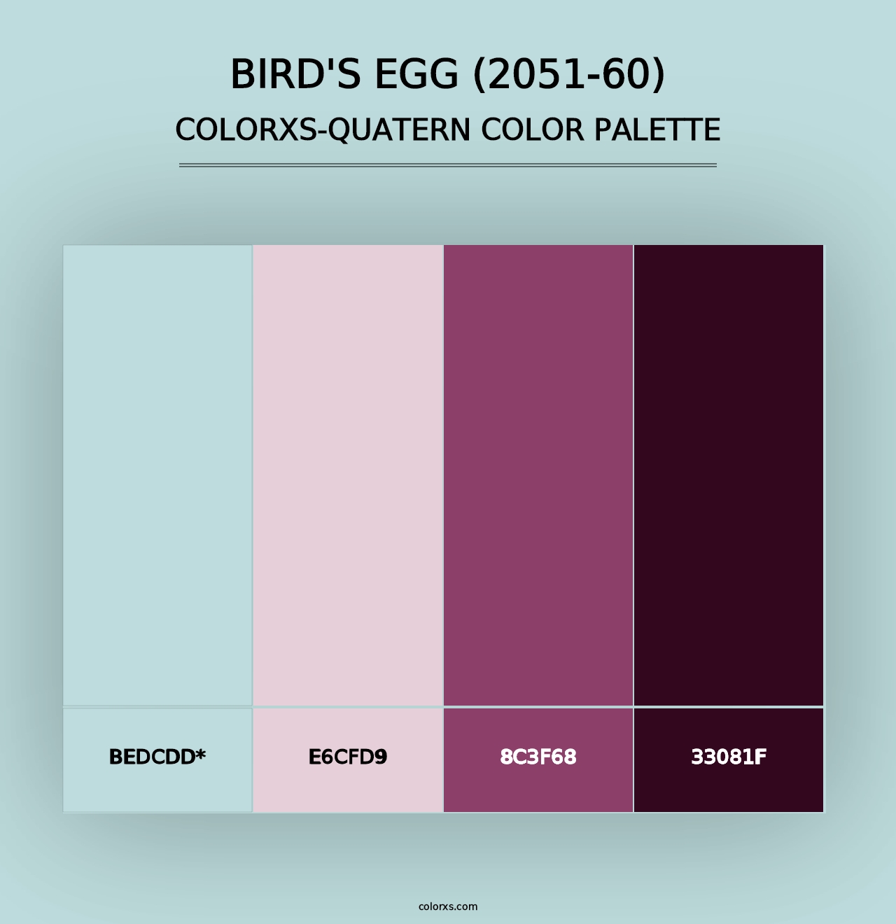 Bird's Egg (2051-60) - Colorxs Quad Palette