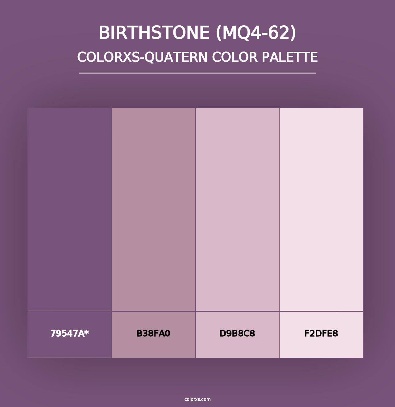 Birthstone (MQ4-62) - Colorxs Quad Palette