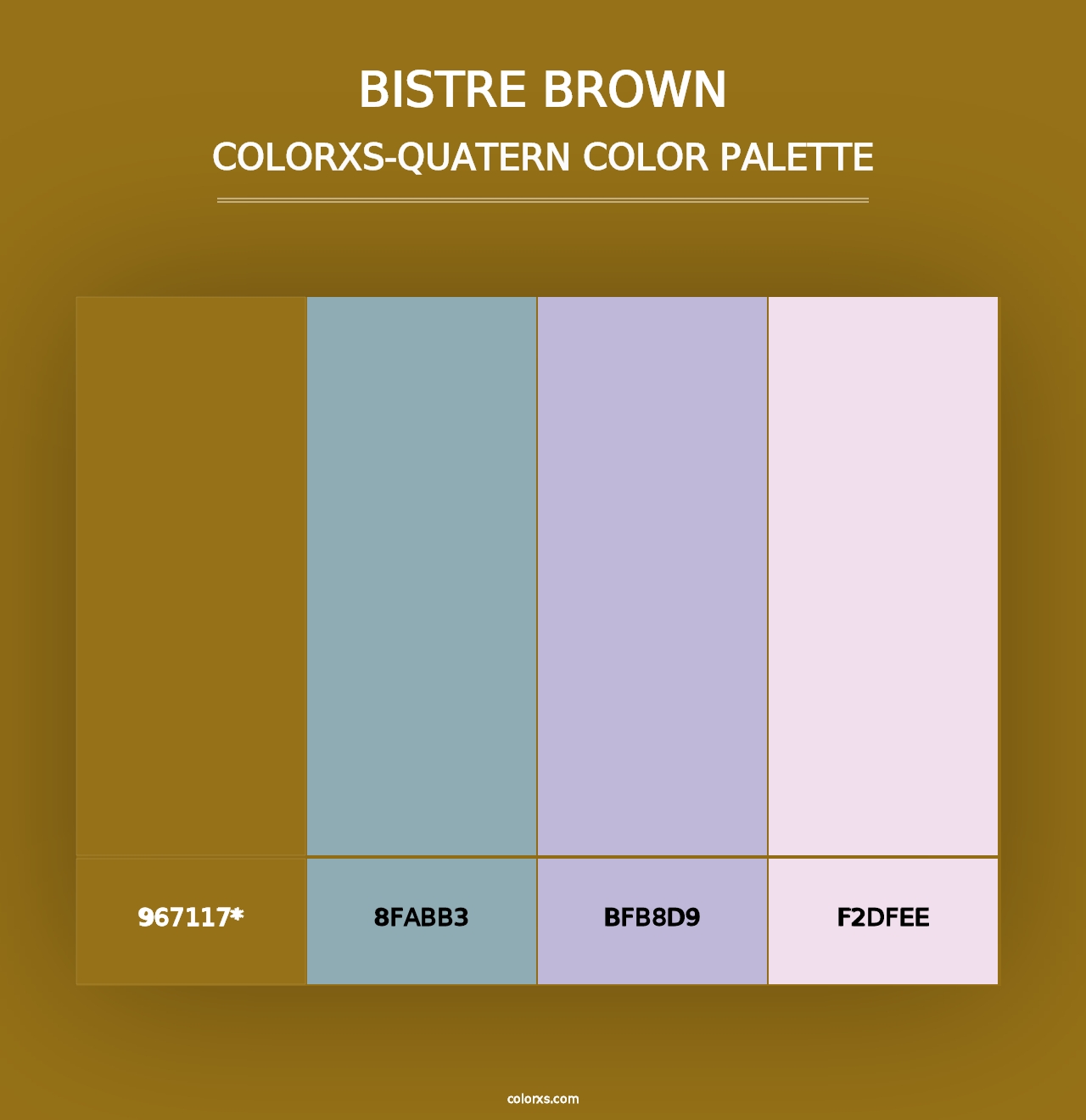 Bistre Brown - Colorxs Quad Palette