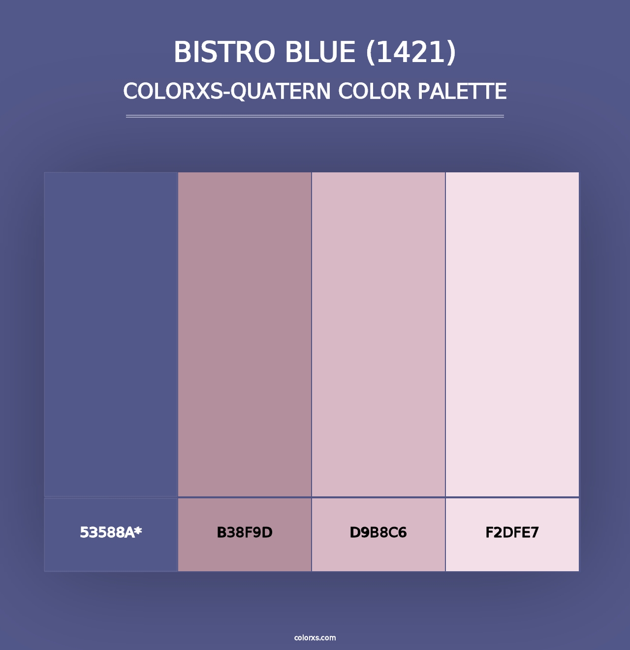 Bistro Blue (1421) - Colorxs Quad Palette