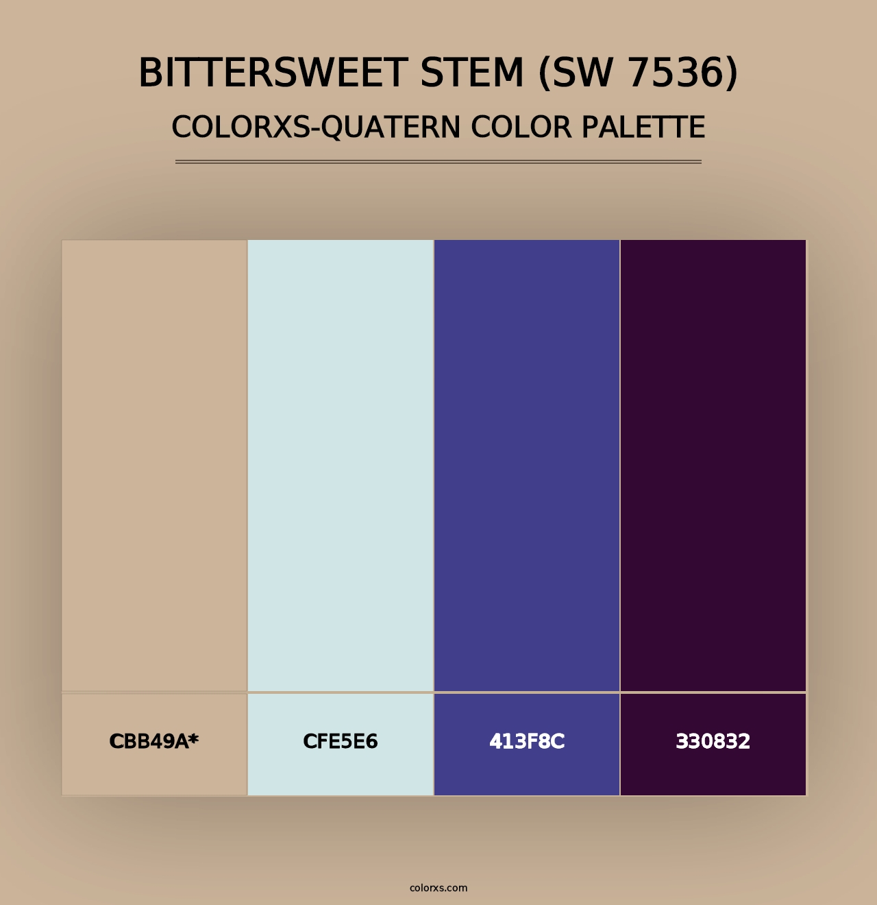 Bittersweet Stem (SW 7536) - Colorxs Quad Palette