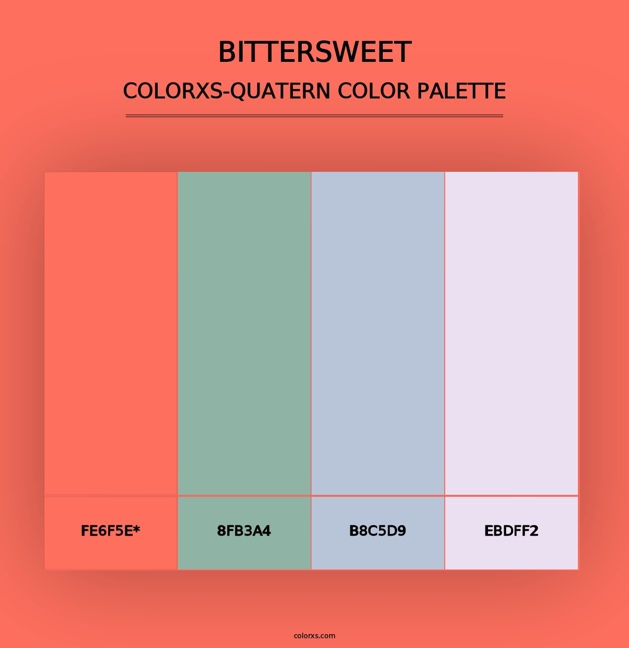 Bittersweet - Colorxs Quad Palette