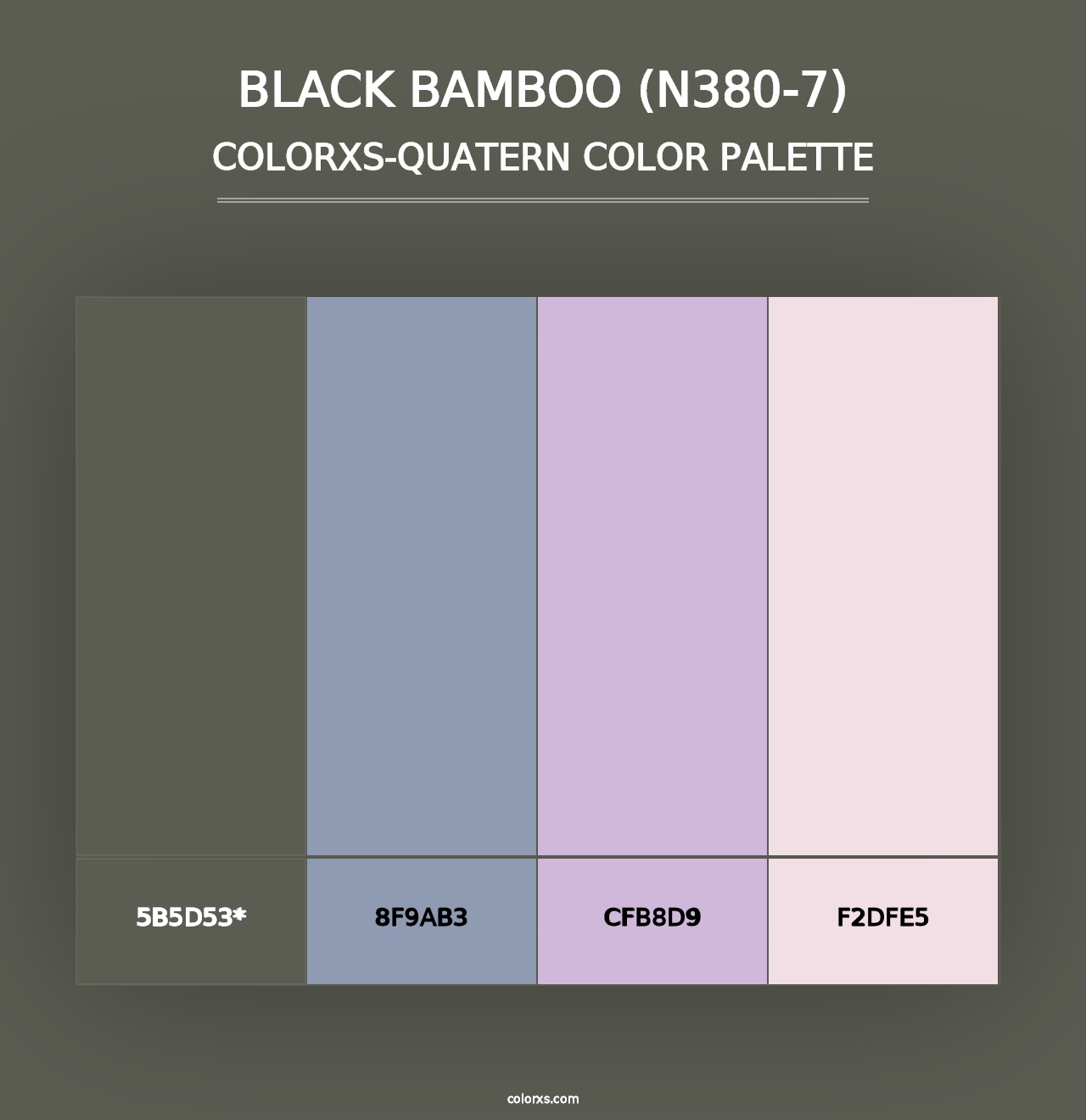 Black Bamboo (N380-7) - Colorxs Quad Palette