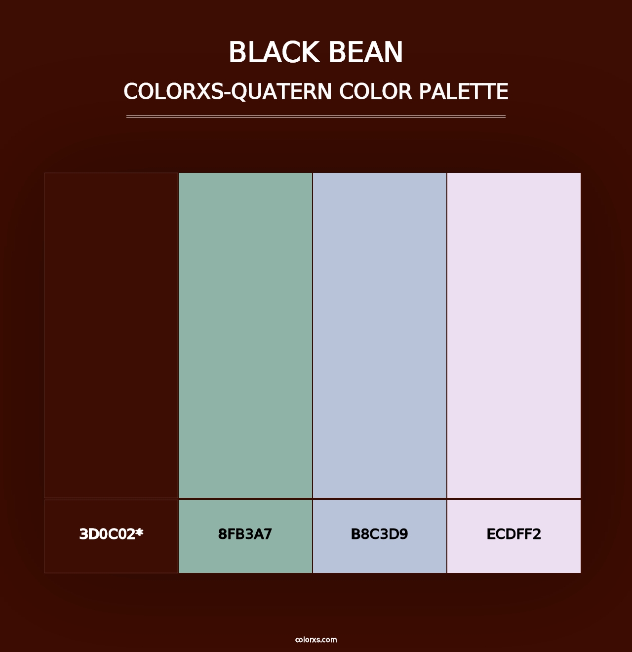 Black Bean - Colorxs Quad Palette