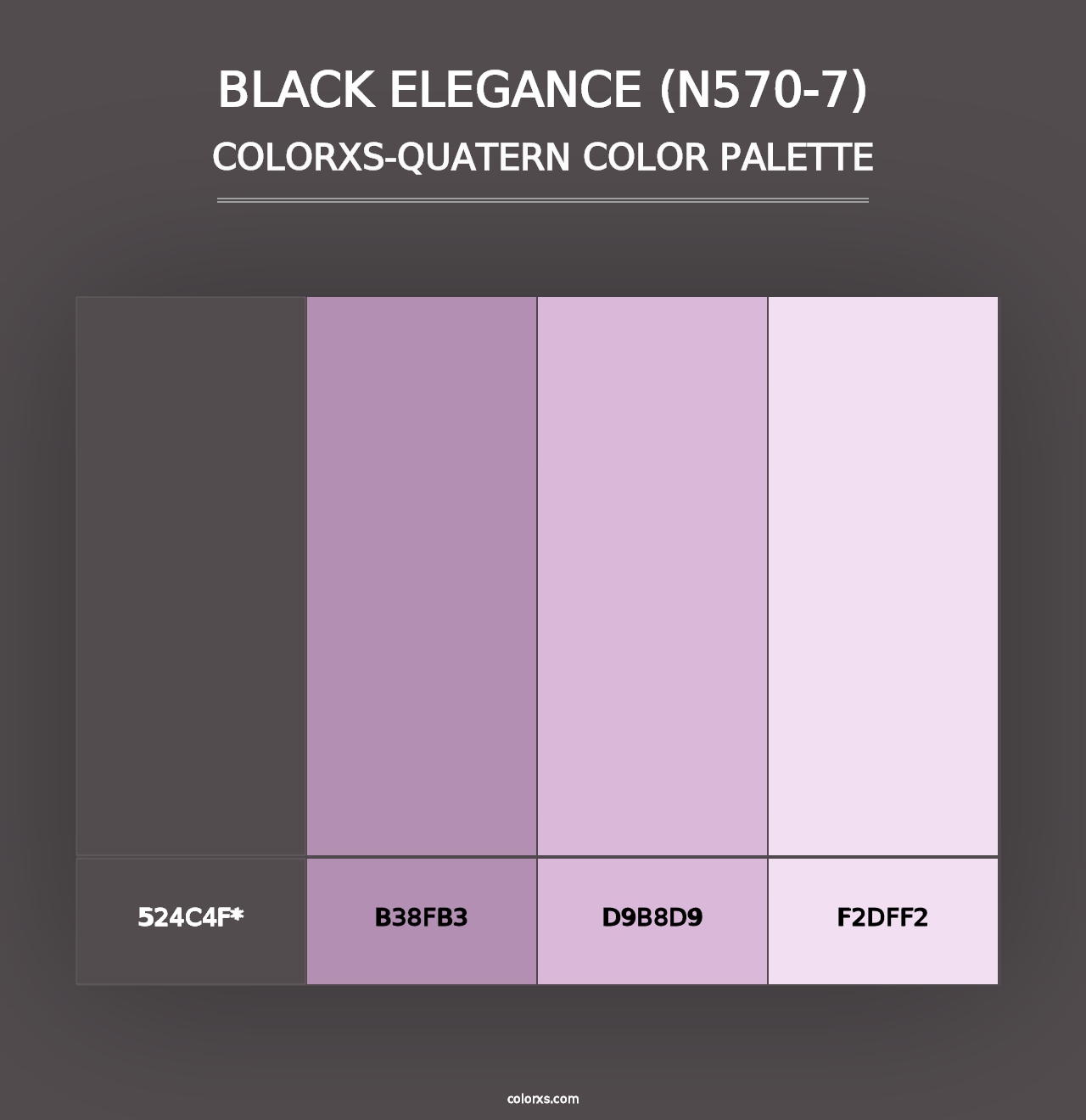 Black Elegance (N570-7) - Colorxs Quad Palette