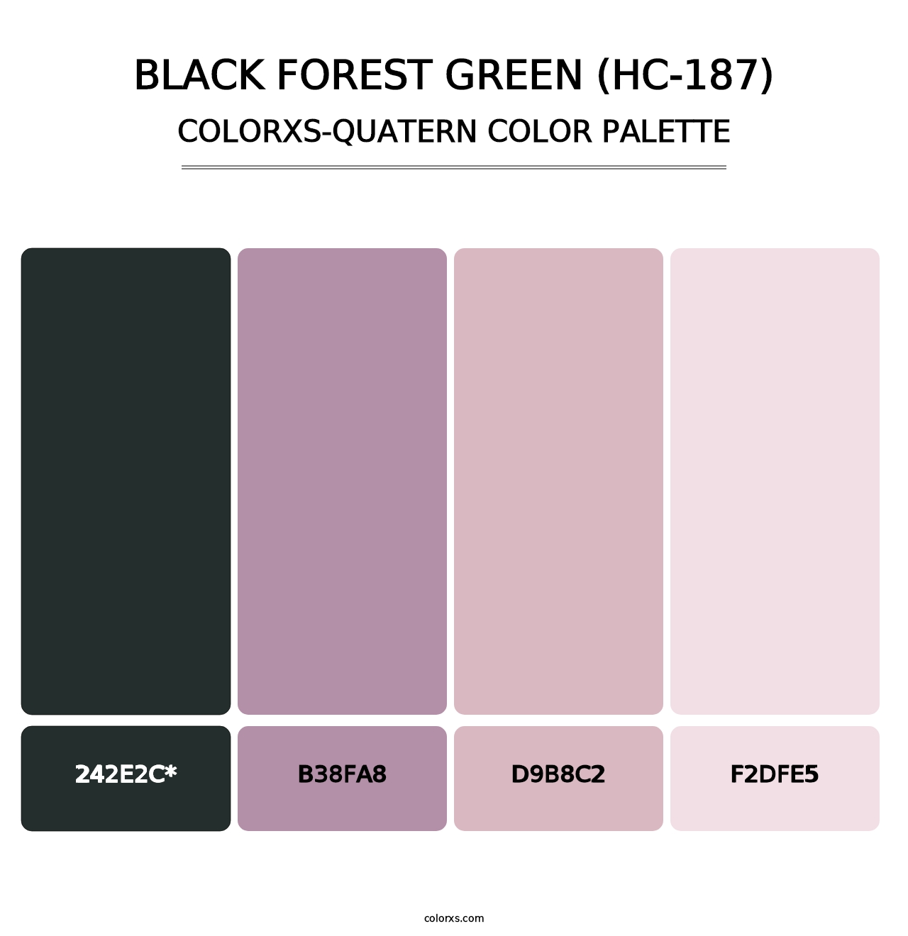 Black Forest Green (HC-187) - Colorxs Quad Palette