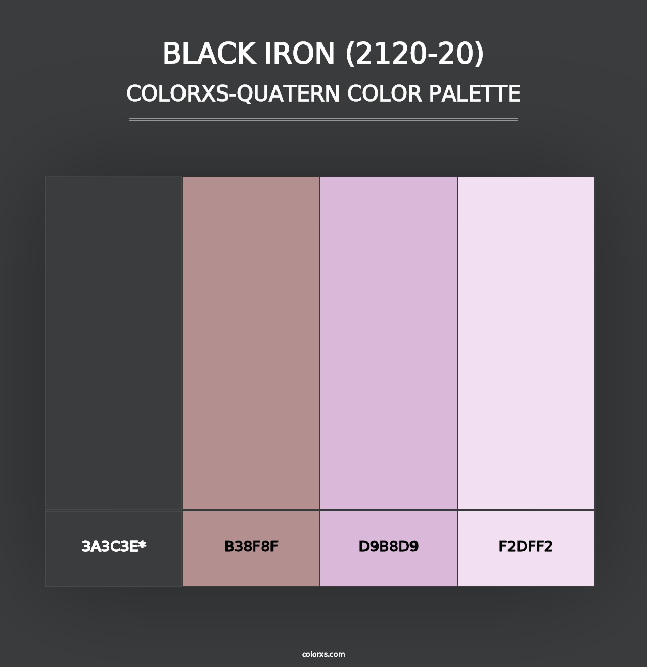 Black Iron (2120-20) - Colorxs Quad Palette