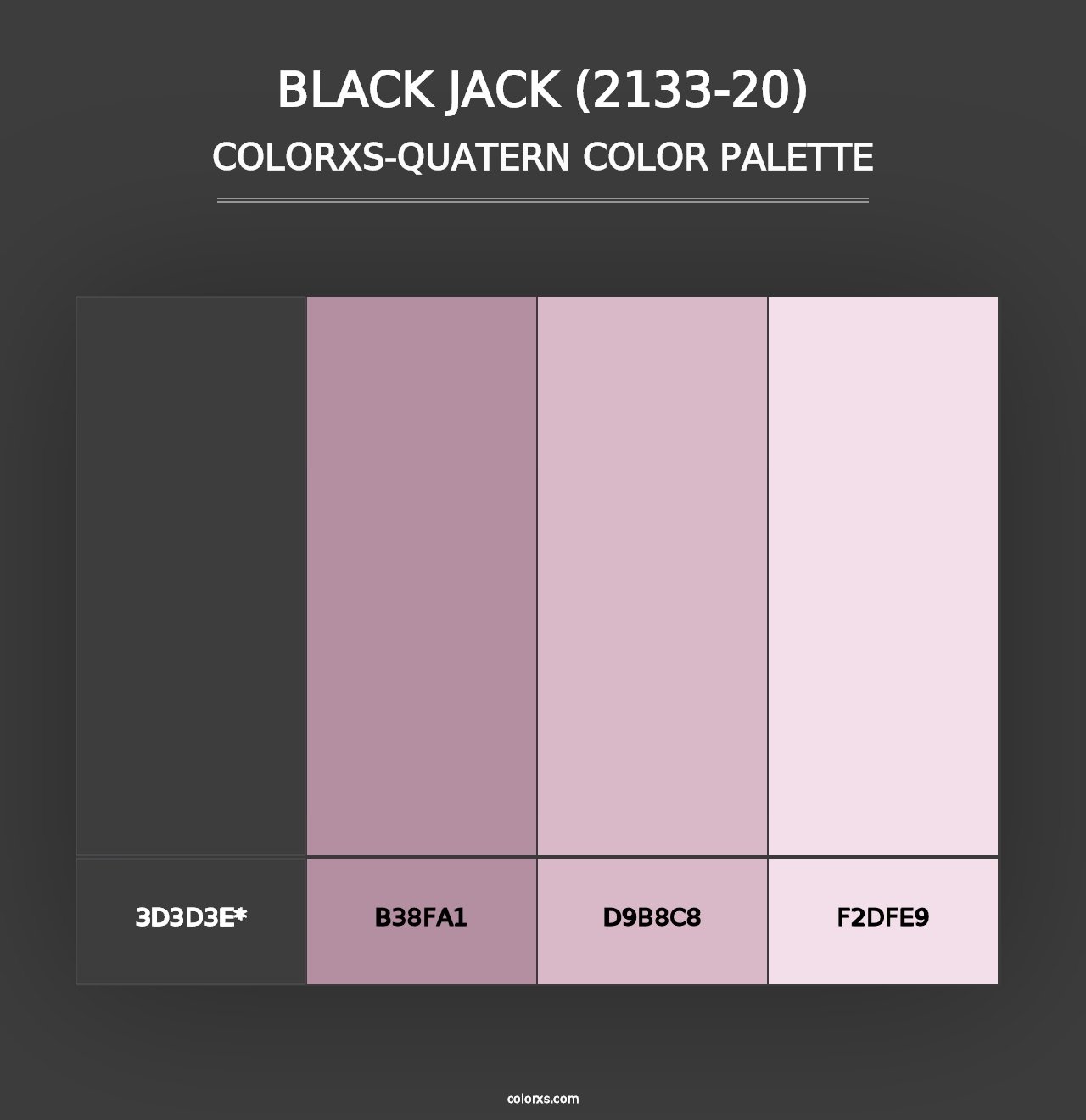 Black Jack (2133-20) - Colorxs Quad Palette