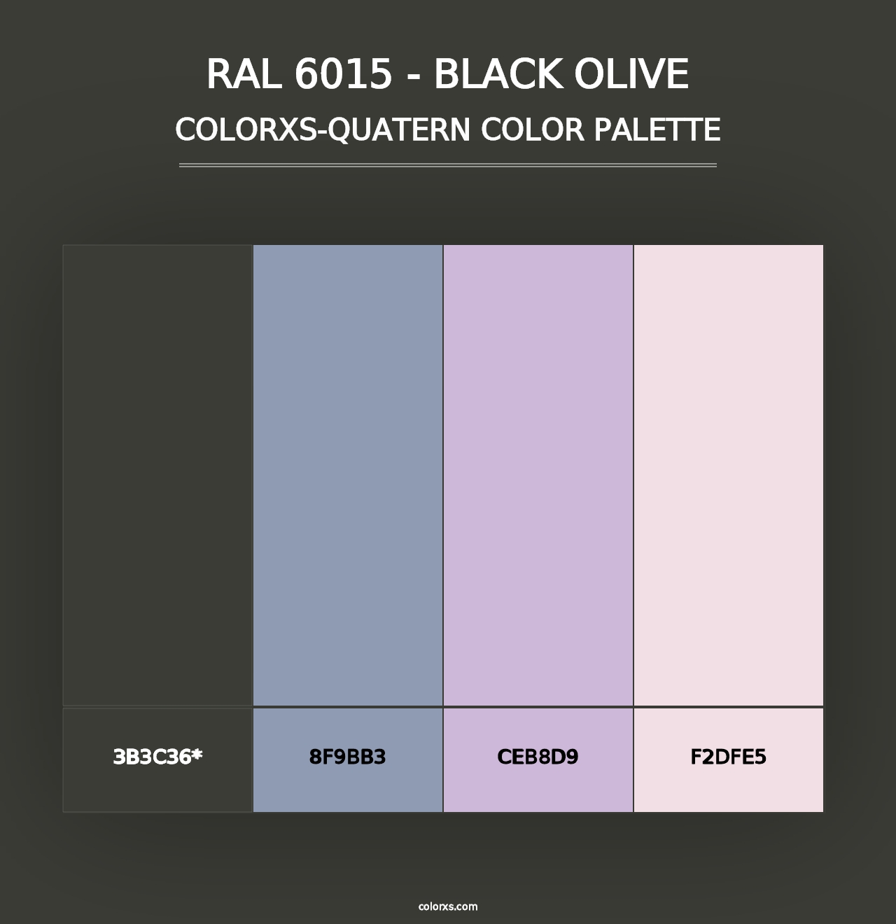 RAL 6015 - Black olive - Colorxs Quad Palette