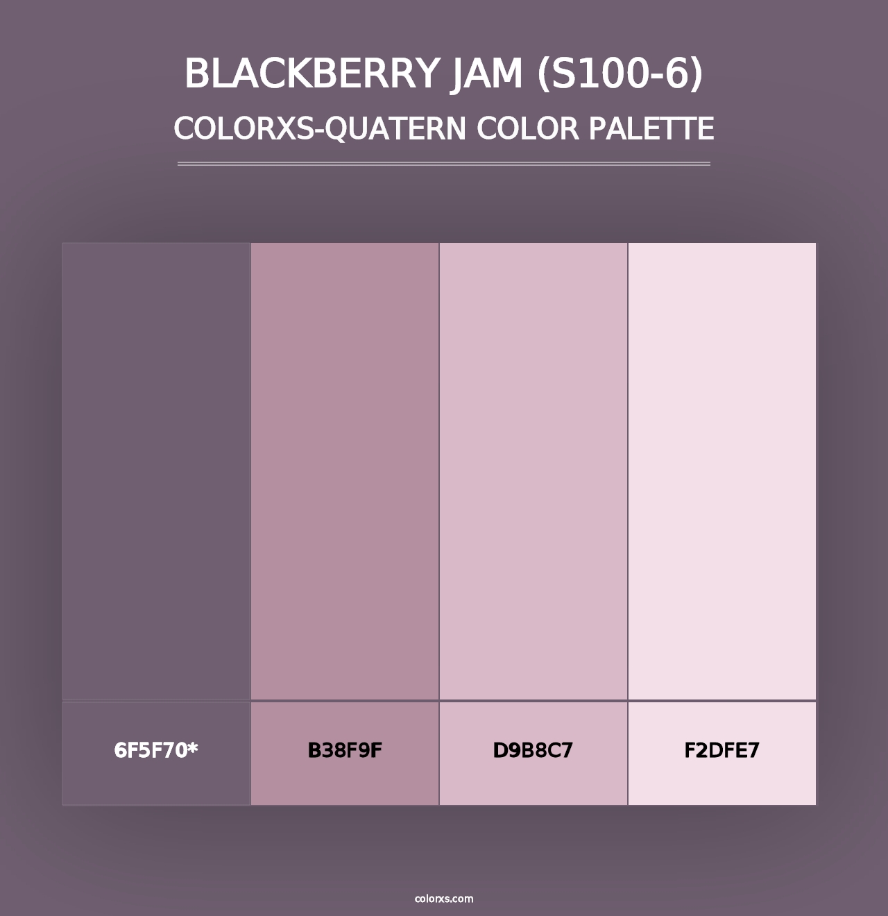 Blackberry Jam (S100-6) - Colorxs Quad Palette