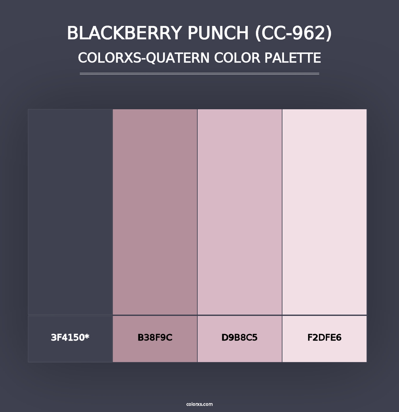 Blackberry Punch (CC-962) - Colorxs Quad Palette