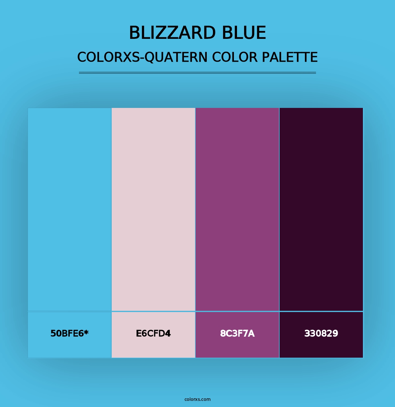 Blizzard Blue - Colorxs Quad Palette