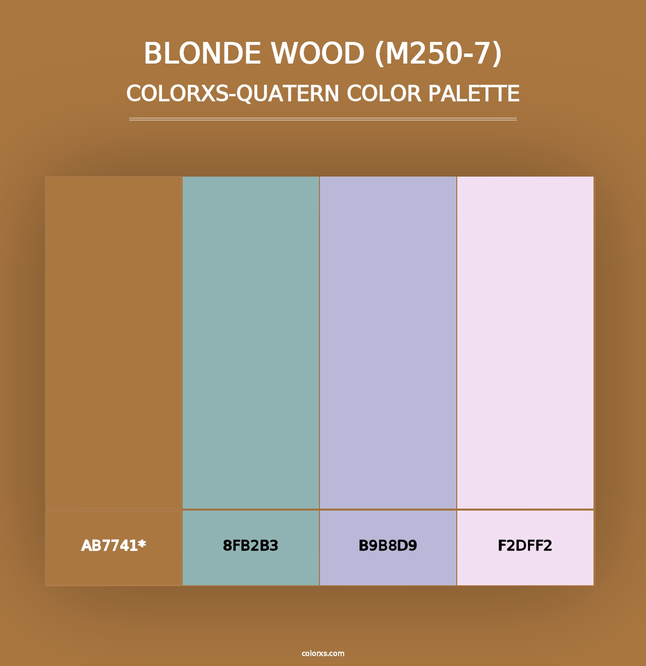 Blonde Wood (M250-7) - Colorxs Quad Palette