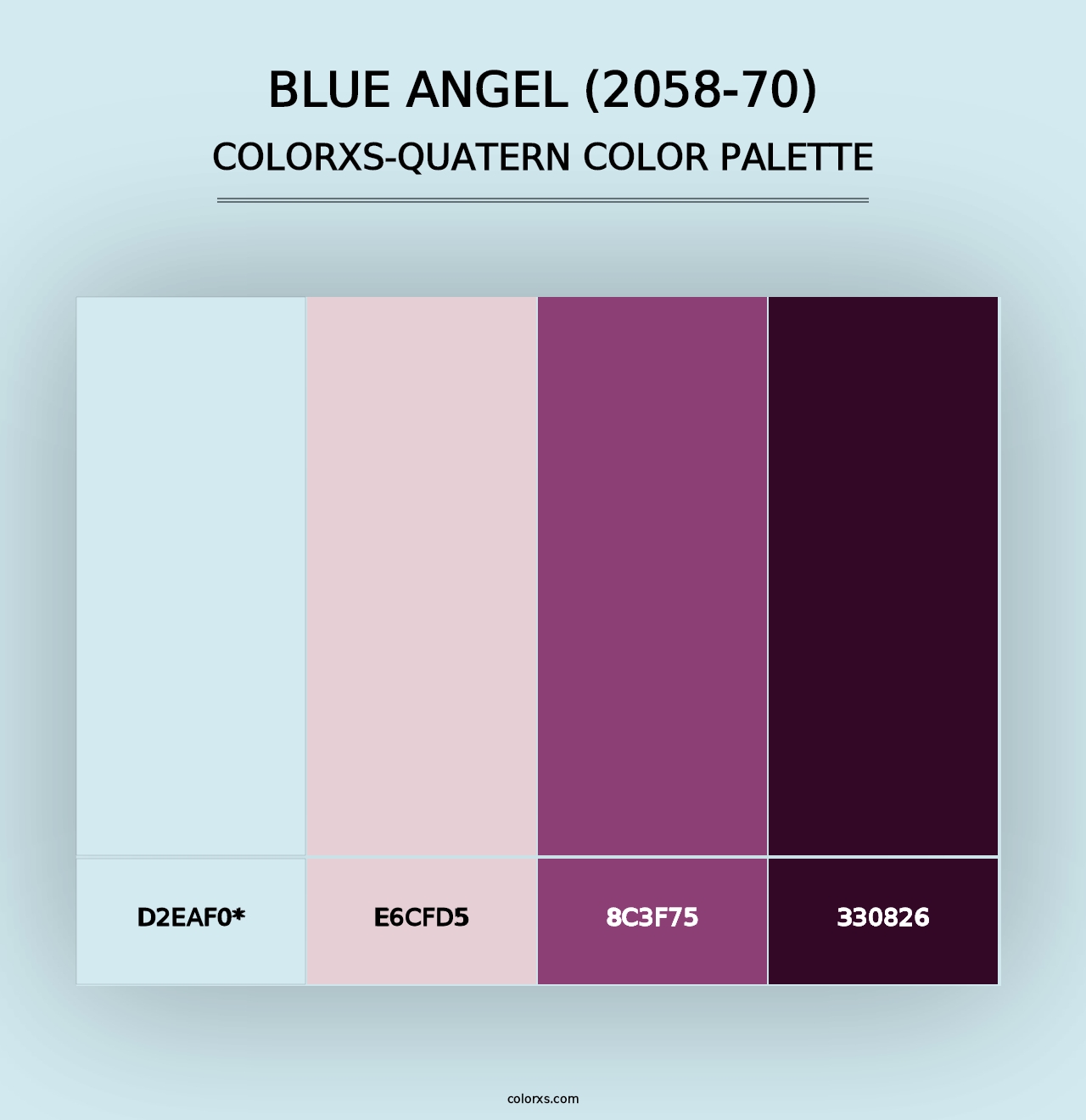 Blue Angel (2058-70) - Colorxs Quad Palette