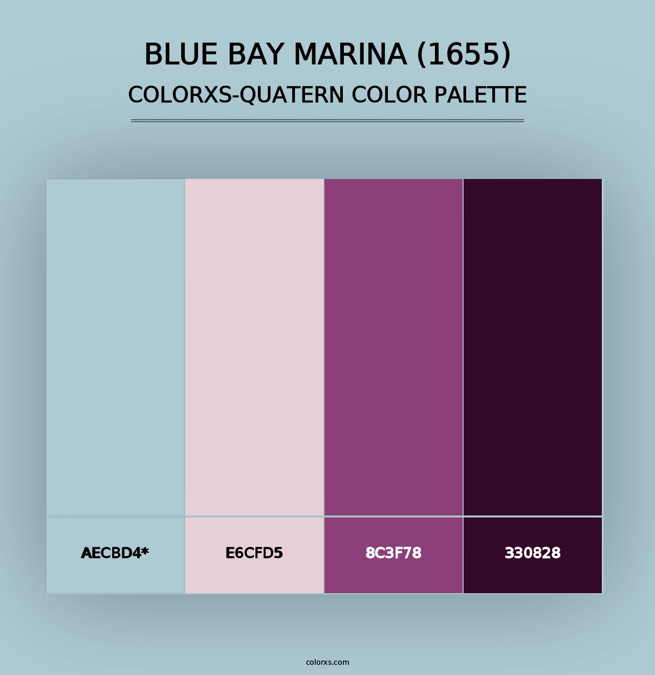 Blue Bay Marina (1655) - Colorxs Quad Palette