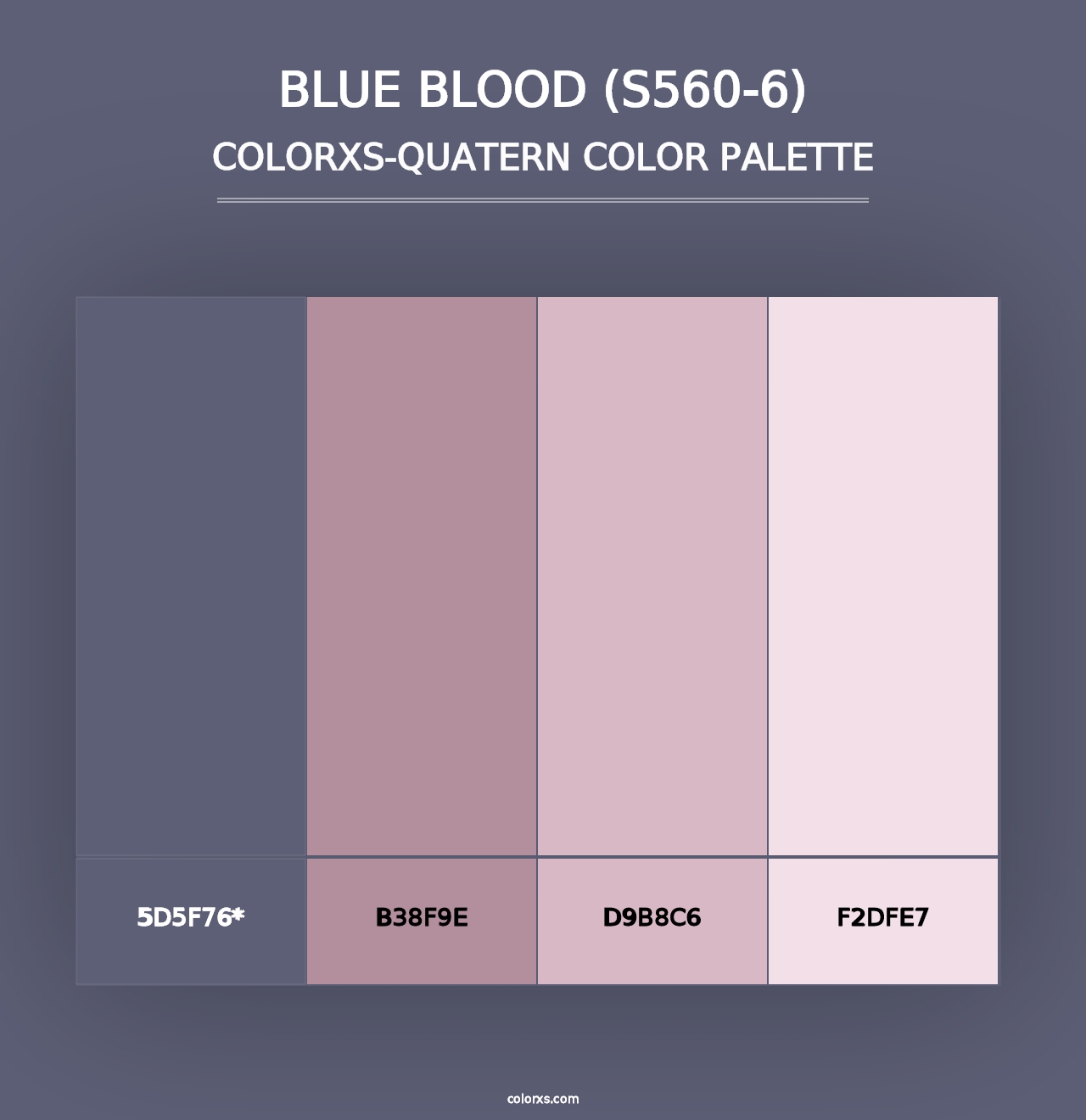 Blue Blood (S560-6) - Colorxs Quad Palette