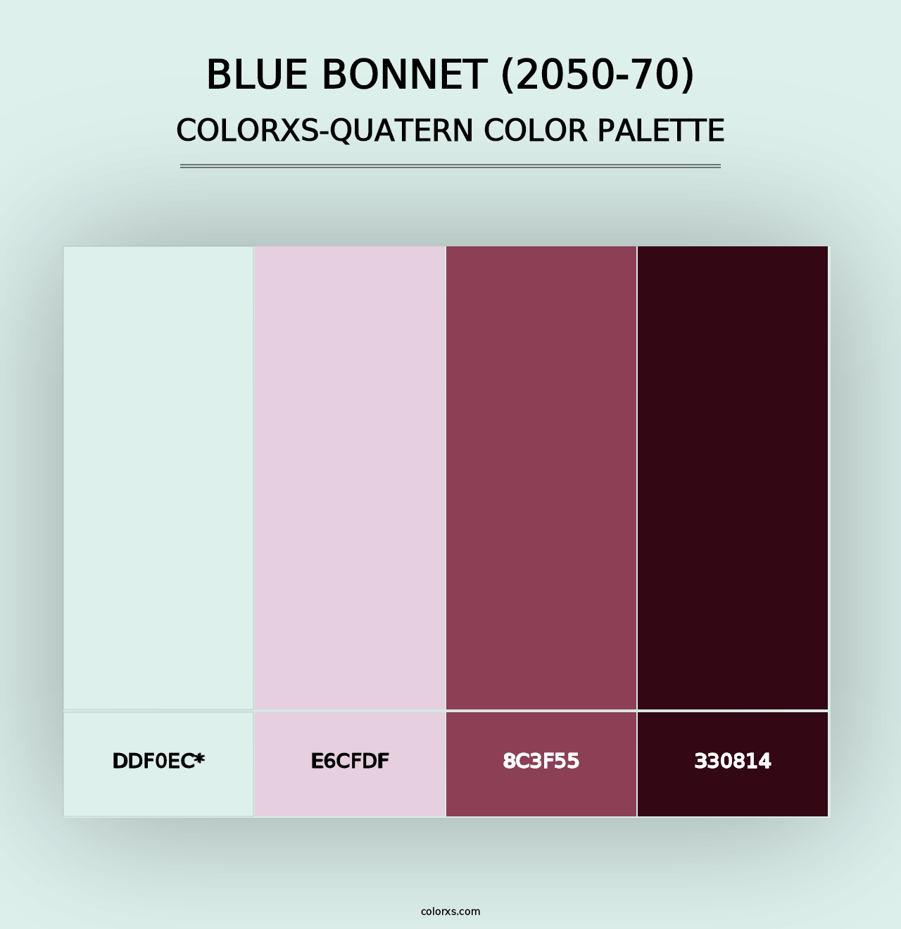 Blue Bonnet (2050-70) - Colorxs Quad Palette