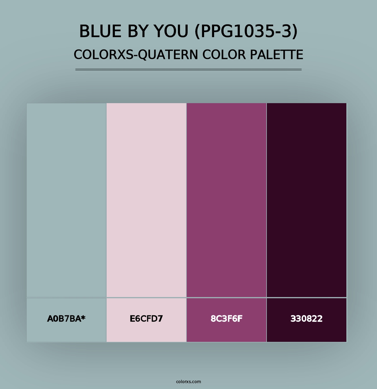 Blue By You (PPG1035-3) - Colorxs Quad Palette