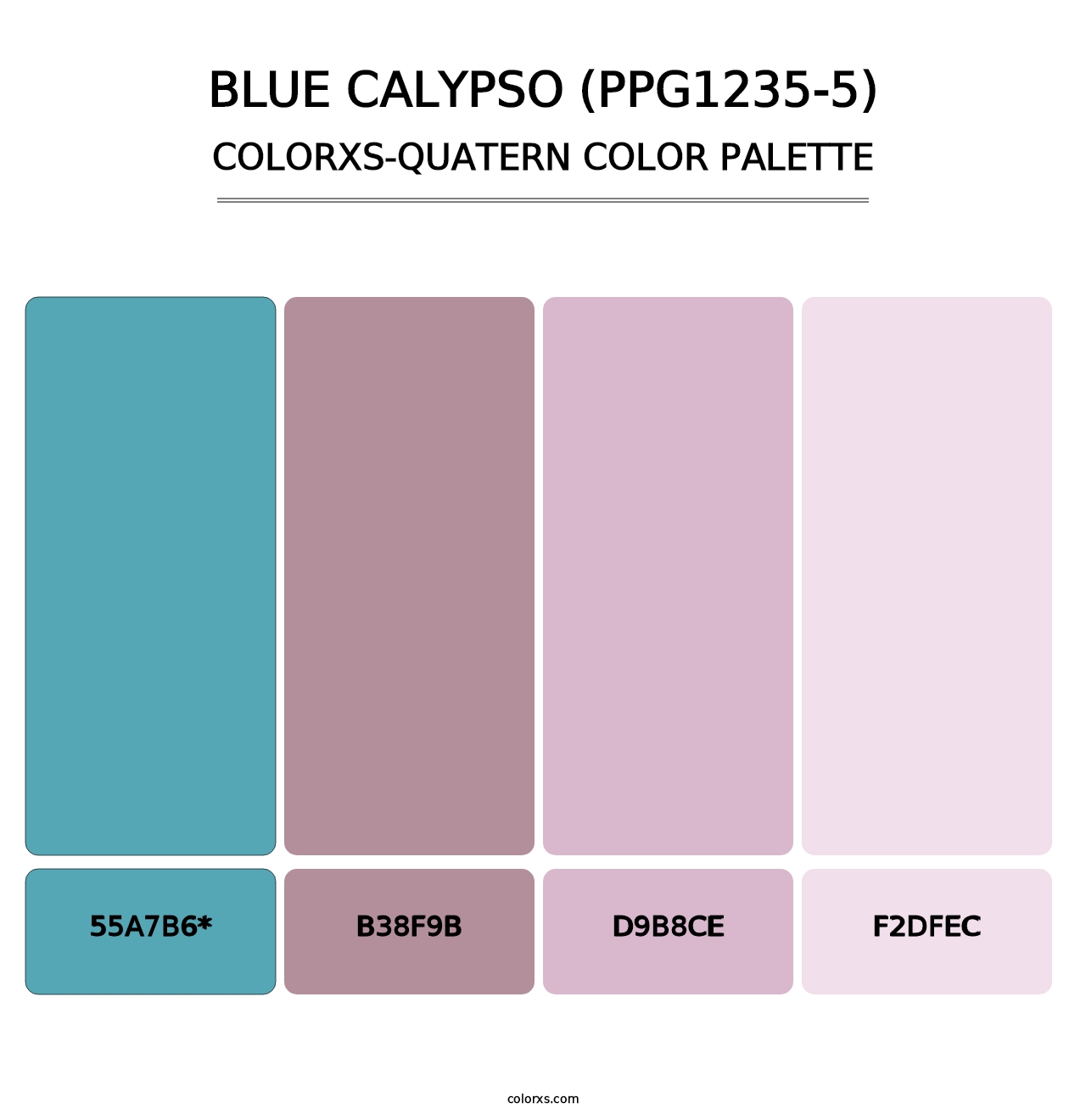 Blue Calypso (PPG1235-5) - Colorxs Quad Palette