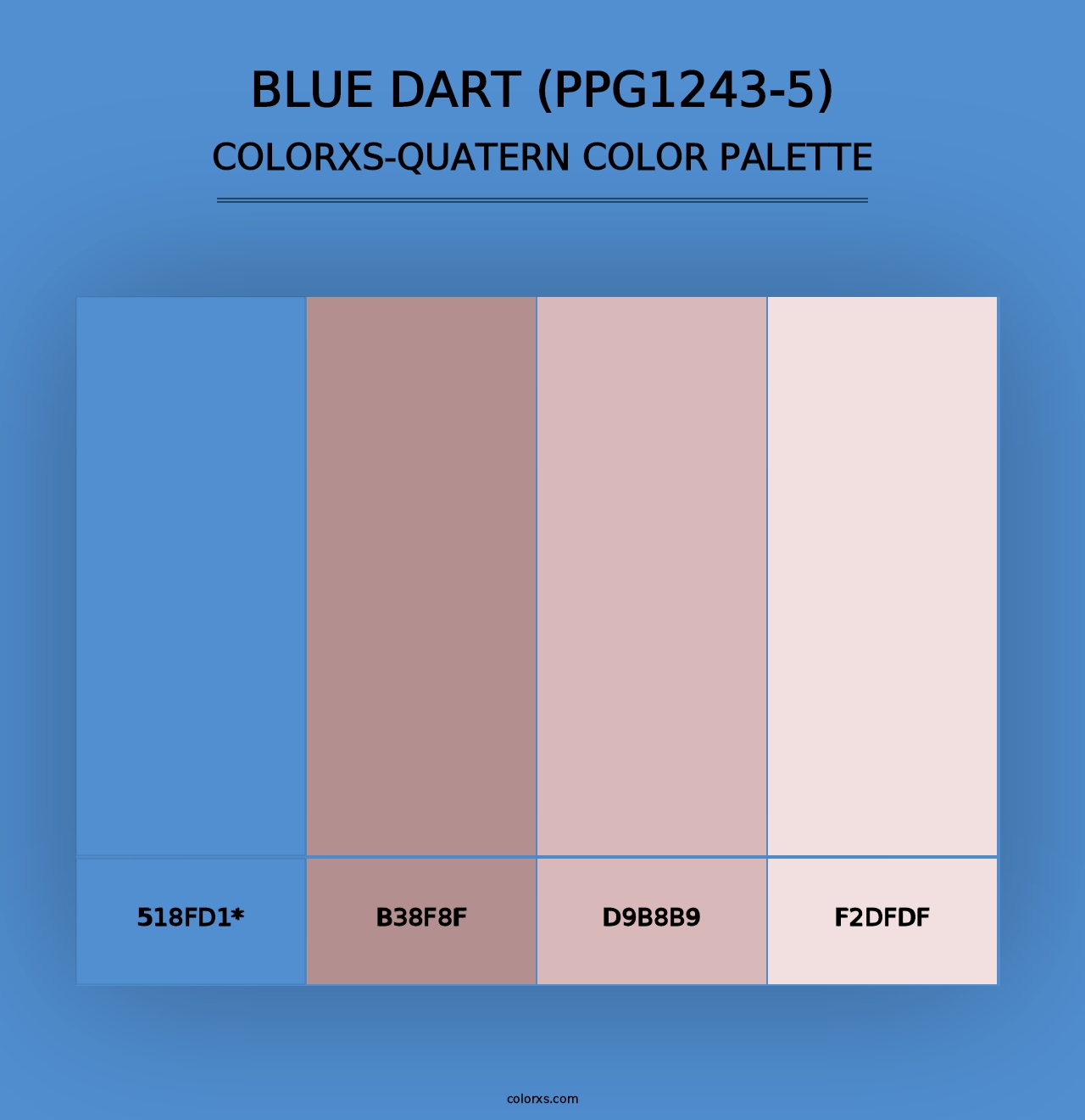 Blue Dart (PPG1243-5) - Colorxs Quad Palette