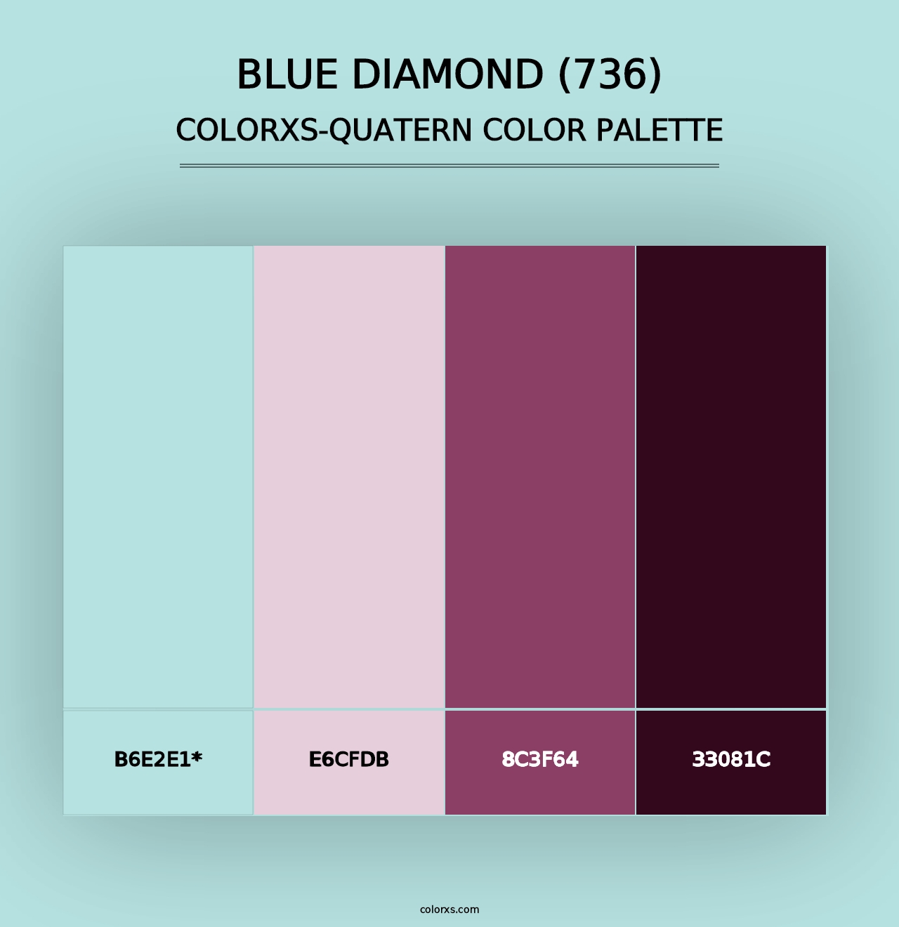 Blue Diamond (736) - Colorxs Quad Palette