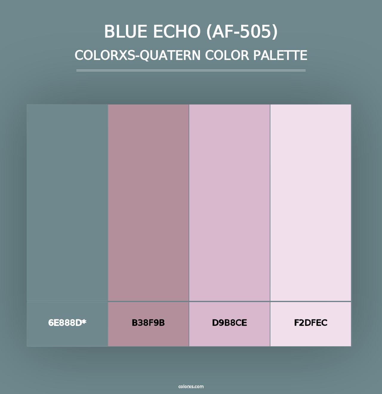 Blue Echo (AF-505) - Colorxs Quad Palette