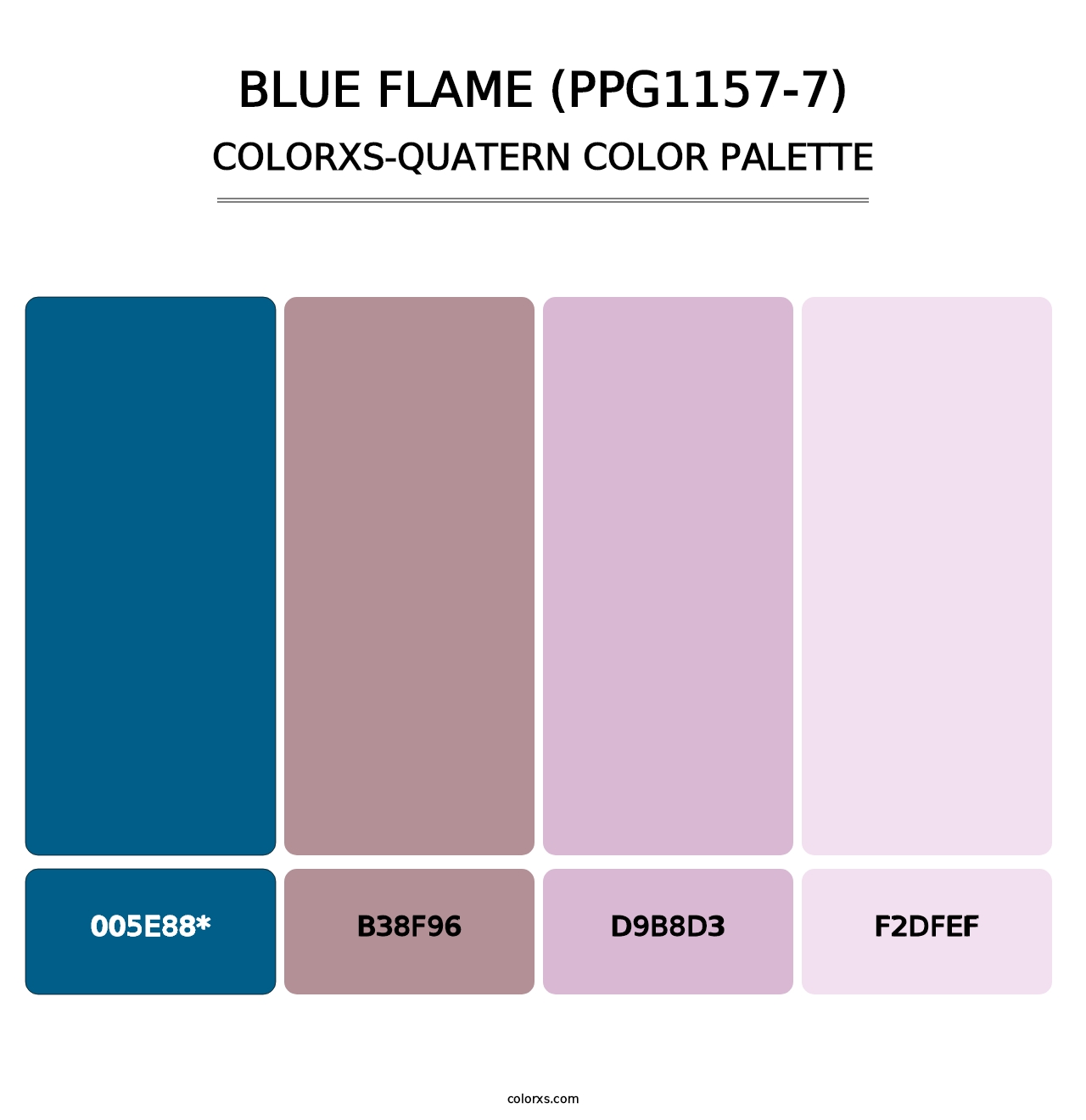 Blue Flame (PPG1157-7) - Colorxs Quad Palette