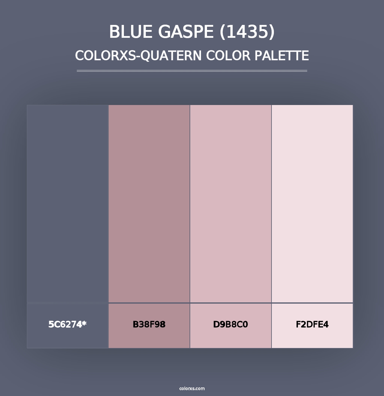 Blue Gaspe (1435) - Colorxs Quad Palette