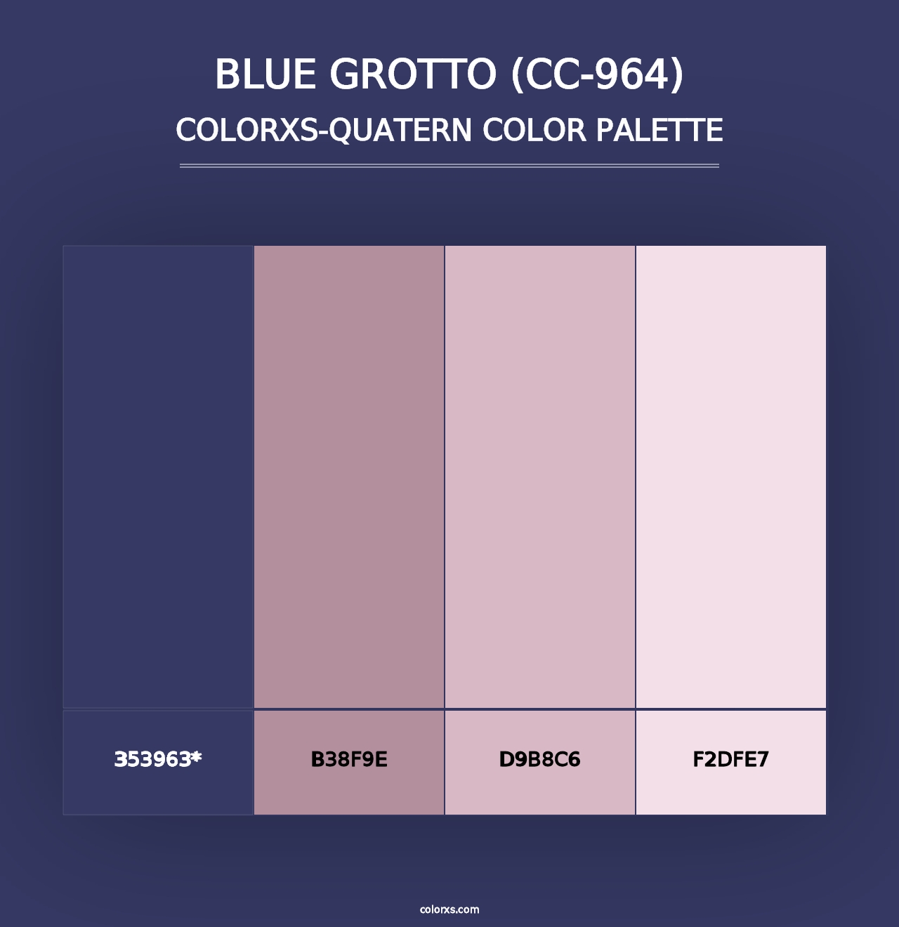 Blue Grotto (CC-964) - Colorxs Quad Palette