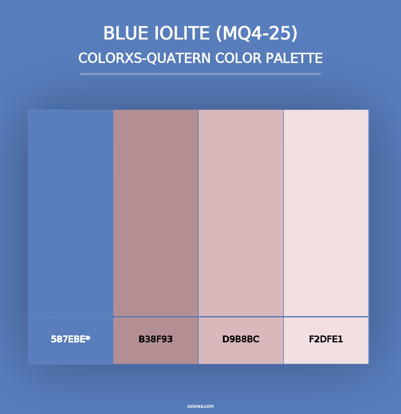 Blue Iolite (MQ4-25) - Colorxs Quad Palette