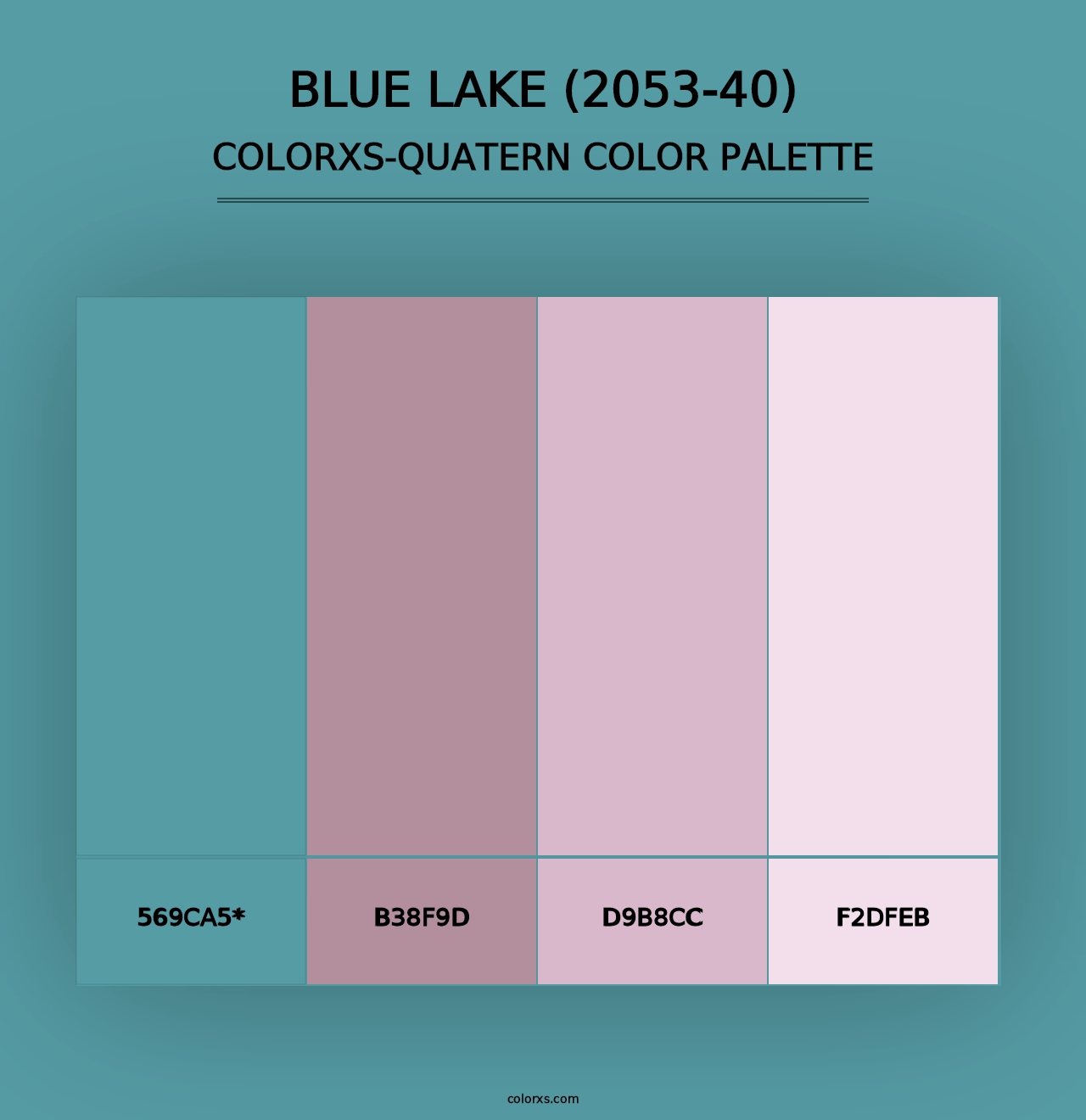 Blue Lake (2053-40) - Colorxs Quad Palette