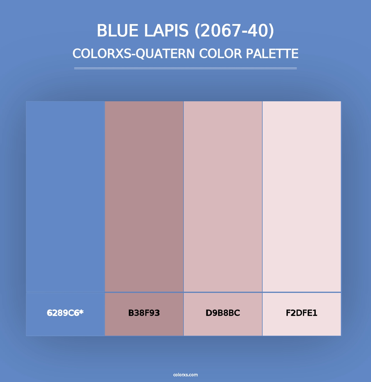 Blue Lapis (2067-40) - Colorxs Quad Palette