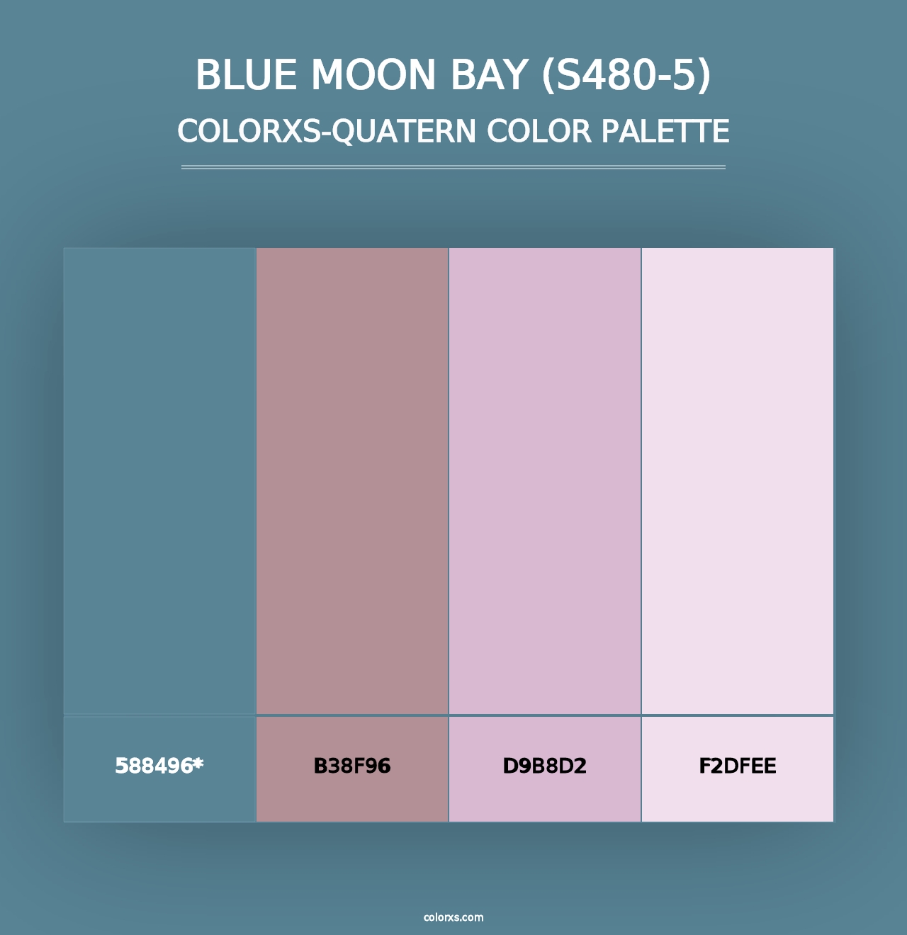 Blue Moon Bay (S480-5) - Colorxs Quad Palette