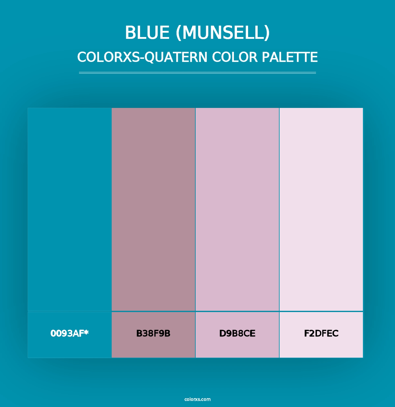 Blue (Munsell) - Colorxs Quad Palette