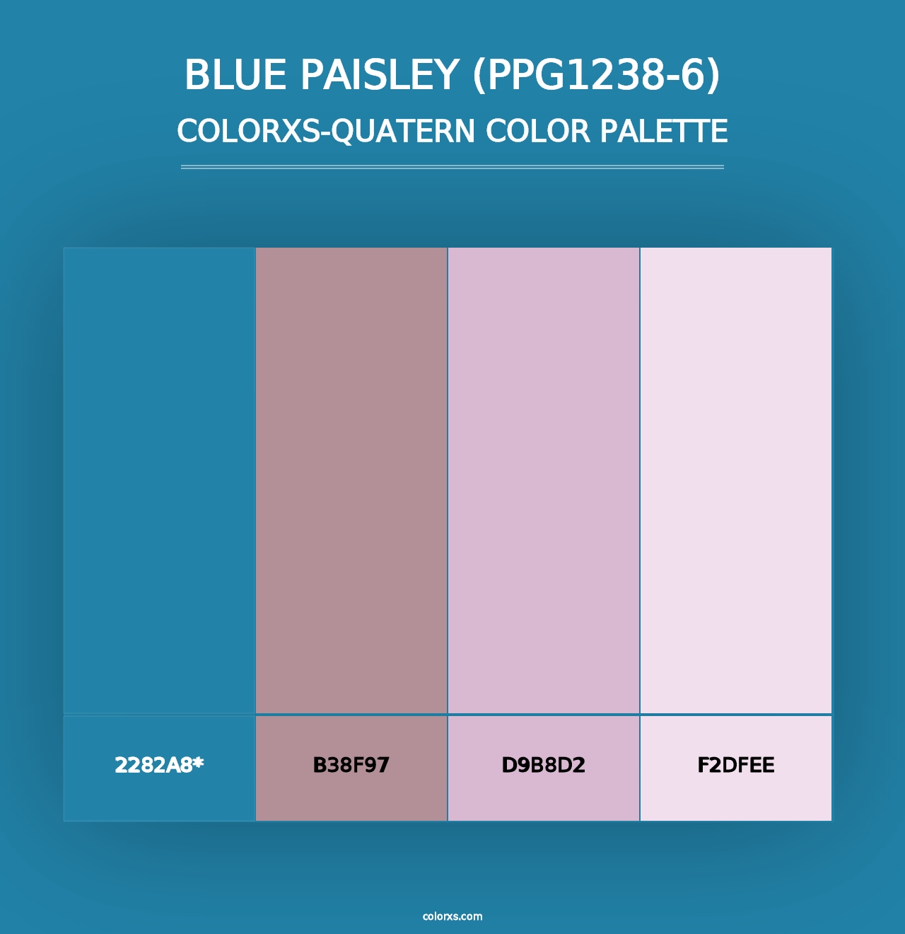 Blue Paisley (PPG1238-6) - Colorxs Quad Palette