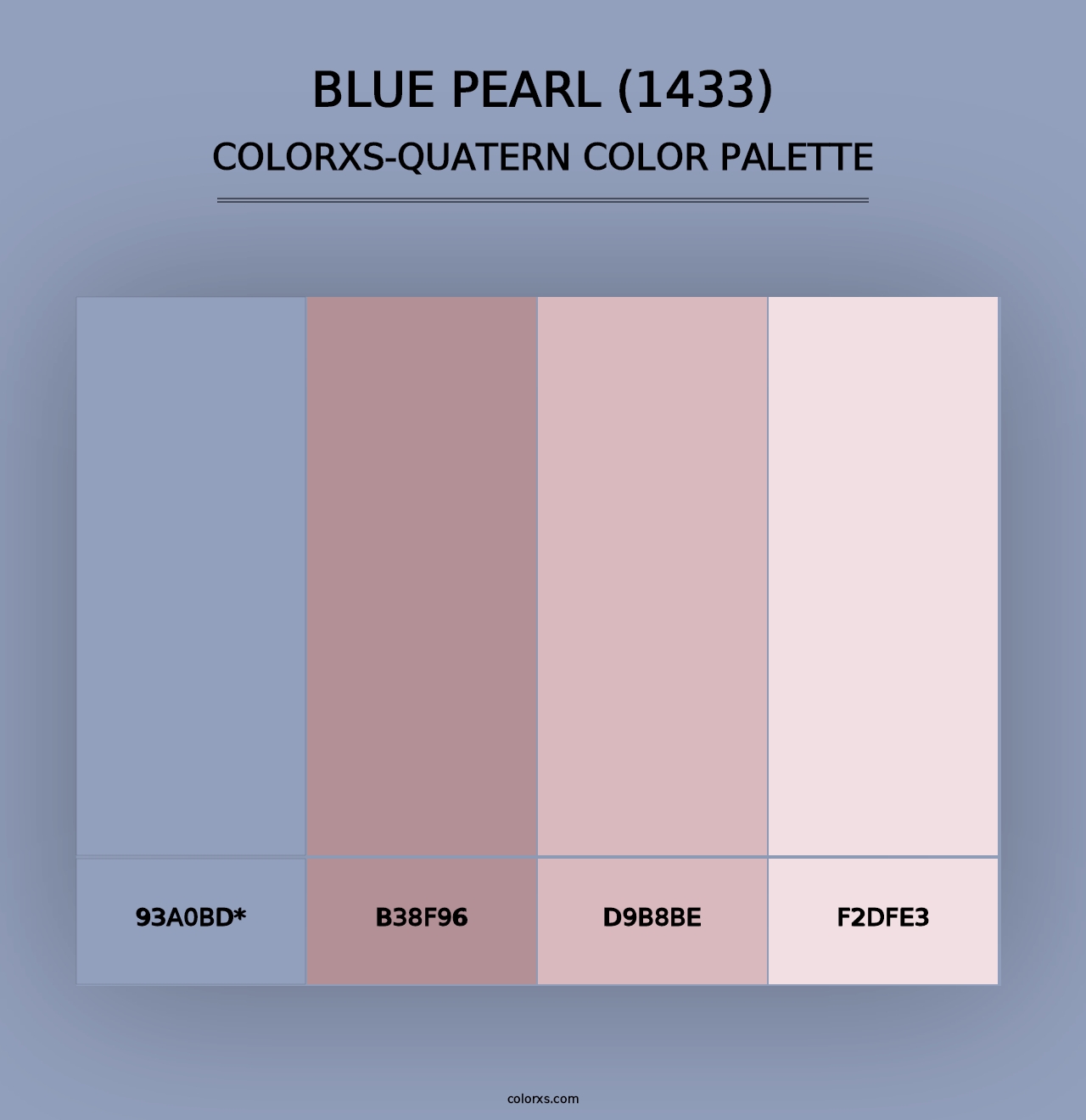 Blue Pearl (1433) - Colorxs Quad Palette