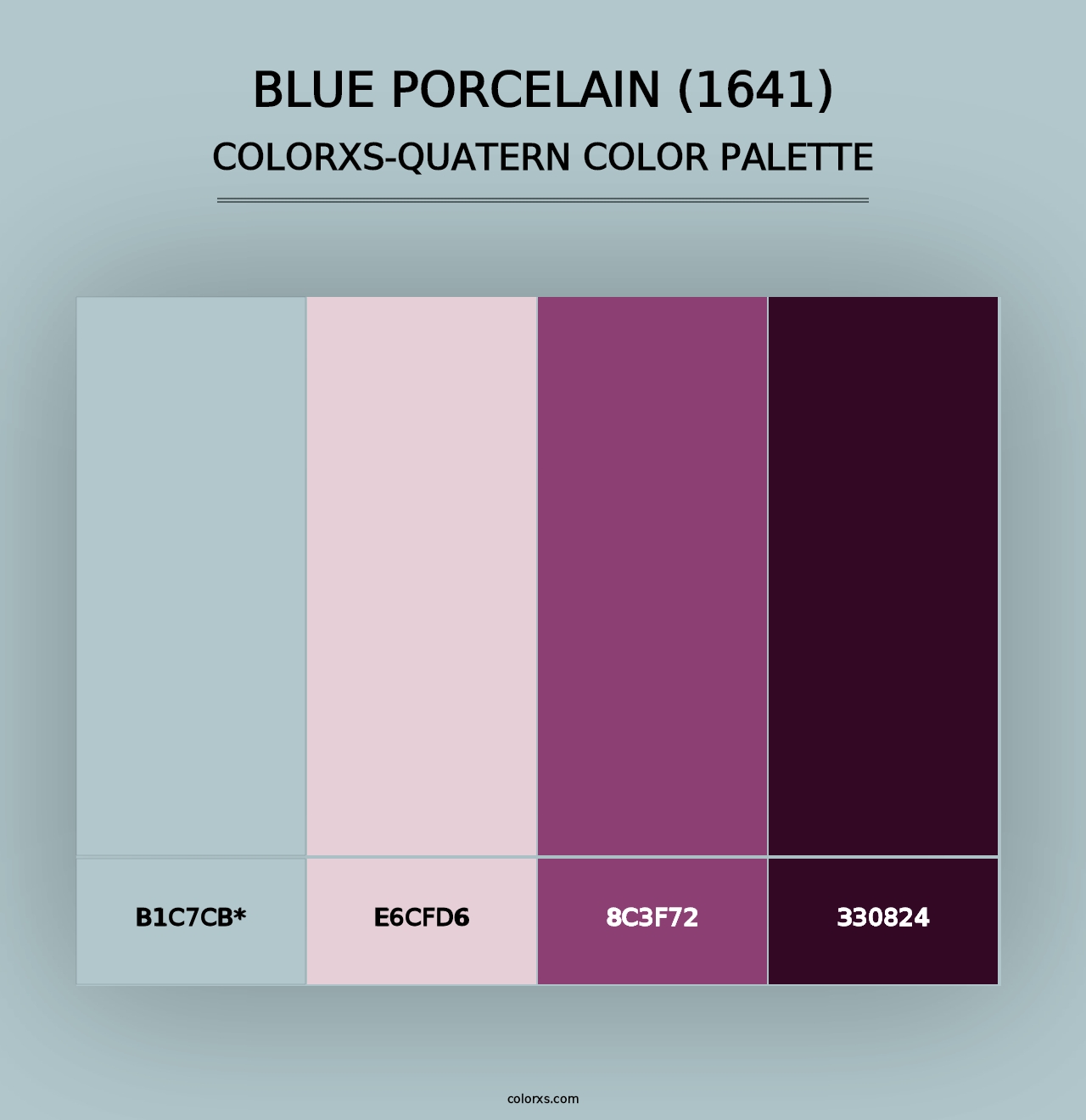 Blue Porcelain (1641) - Colorxs Quad Palette