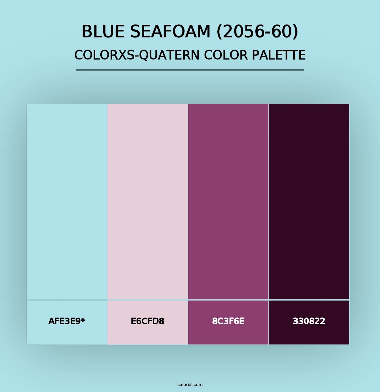 Blue Seafoam (2056-60) - Colorxs Quad Palette