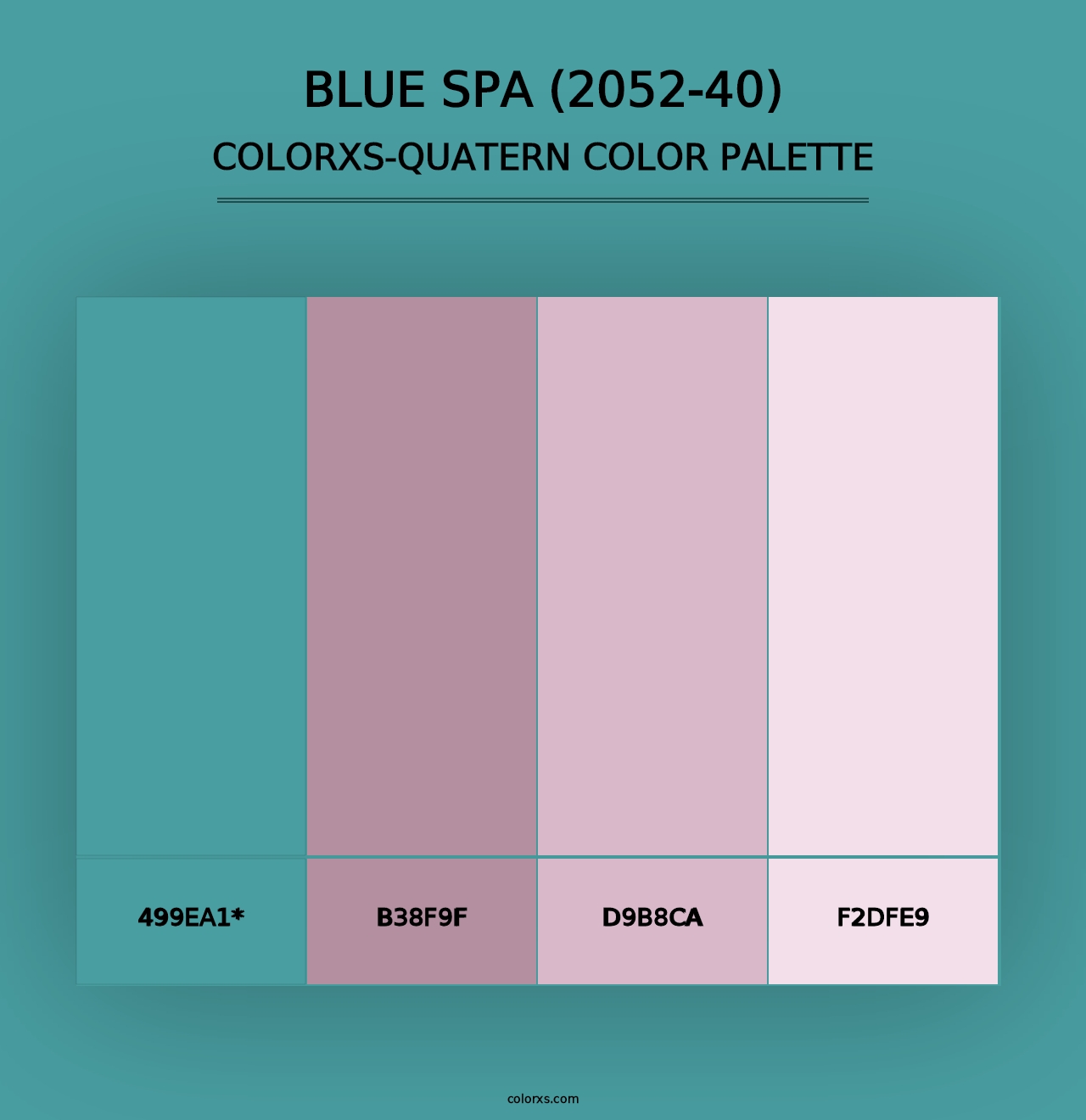 Blue Spa (2052-40) - Colorxs Quad Palette