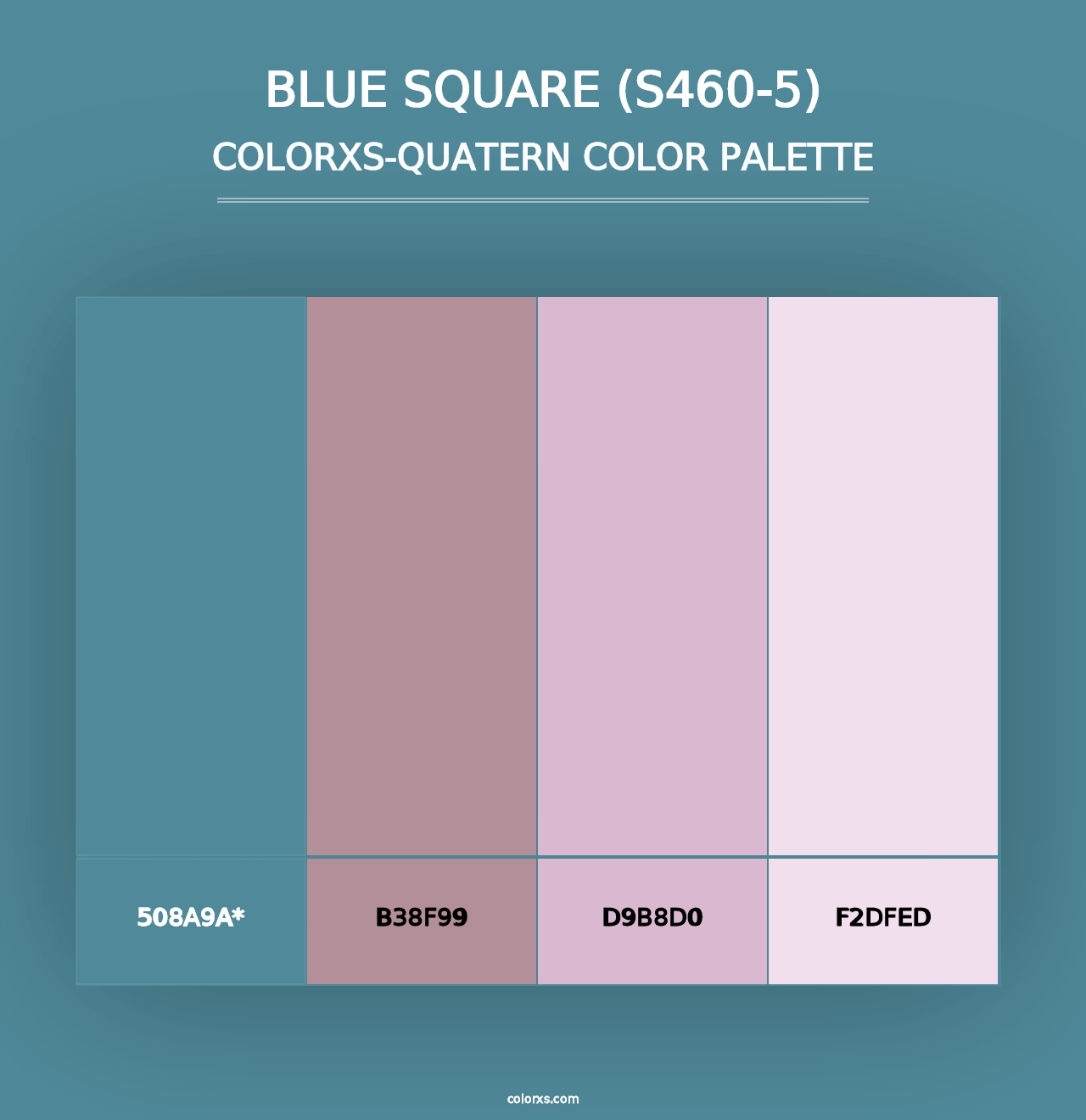 Blue Square (S460-5) - Colorxs Quad Palette