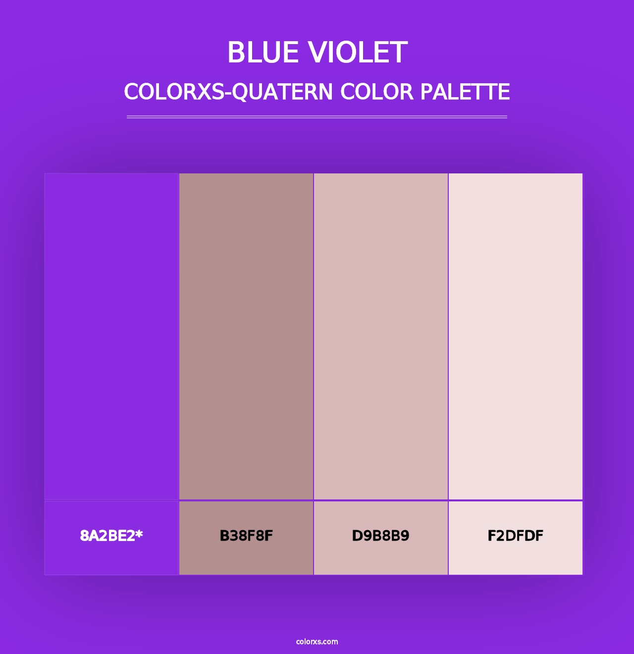 Blue Violet - Colorxs Quad Palette