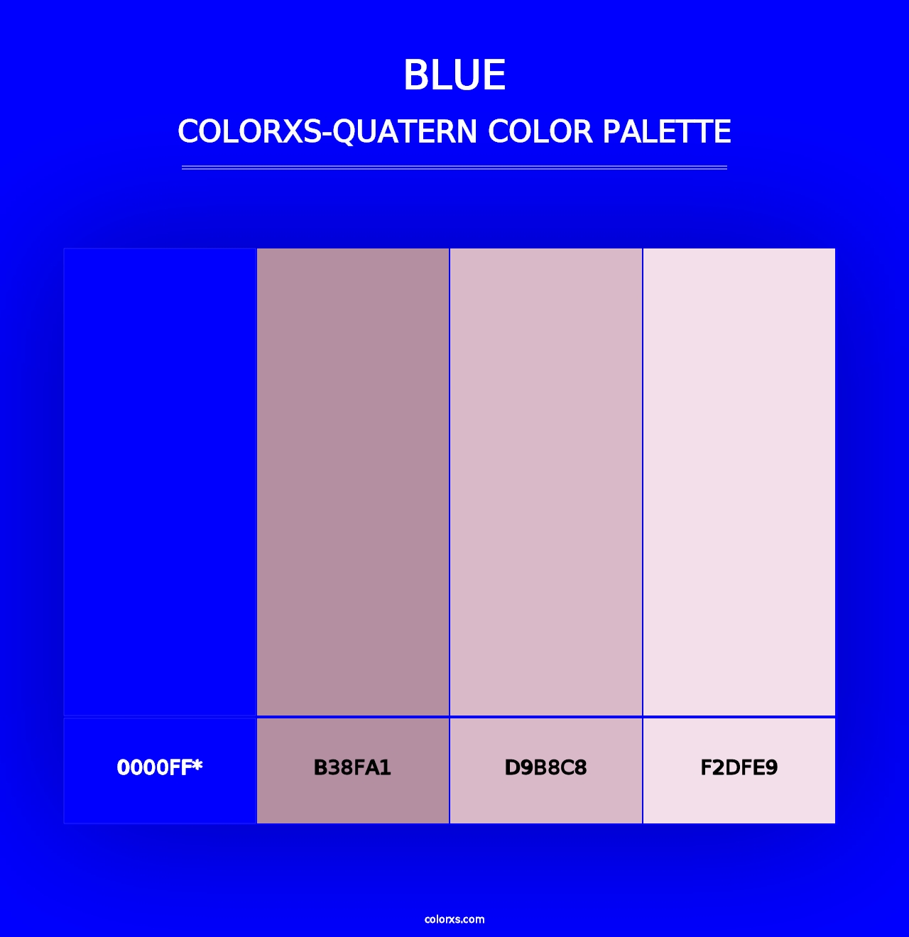 Blue - Colorxs Quad Palette