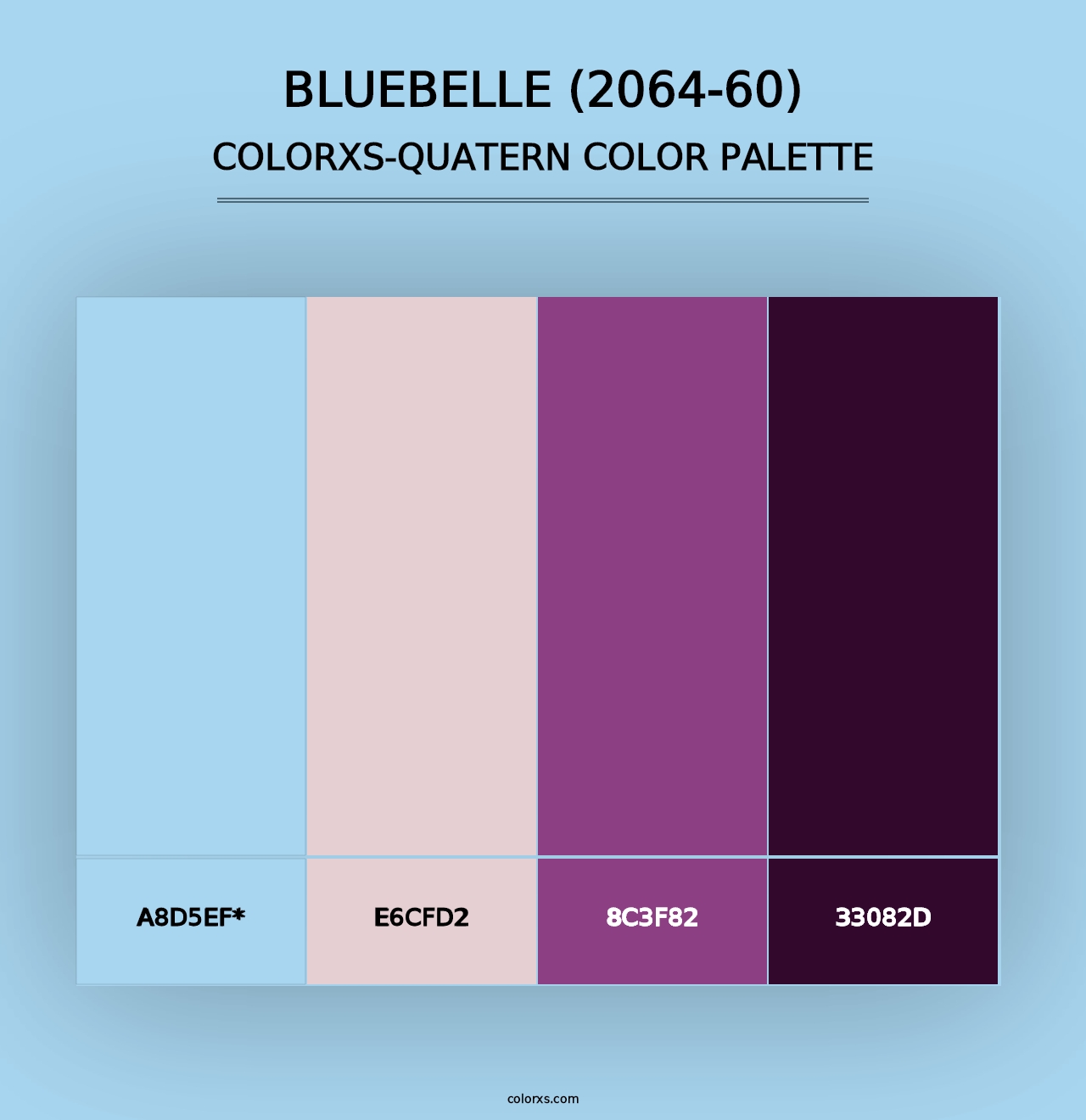 Bluebelle (2064-60) - Colorxs Quad Palette