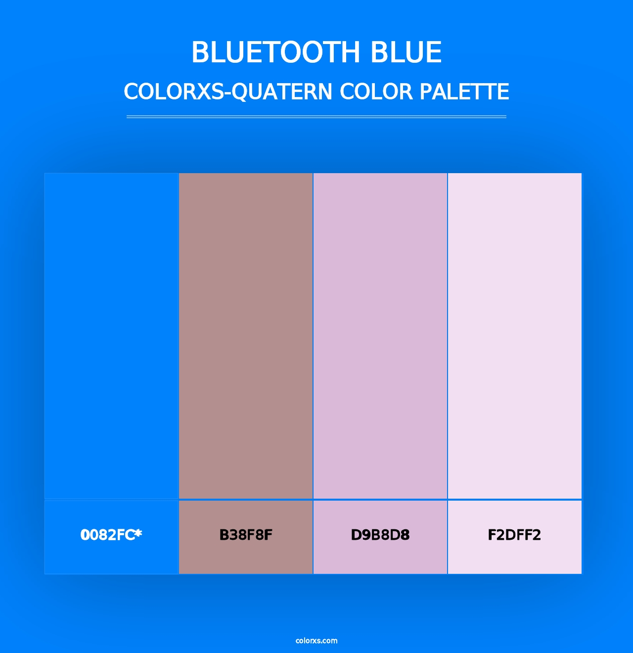 Bluetooth Blue - Colorxs Quad Palette