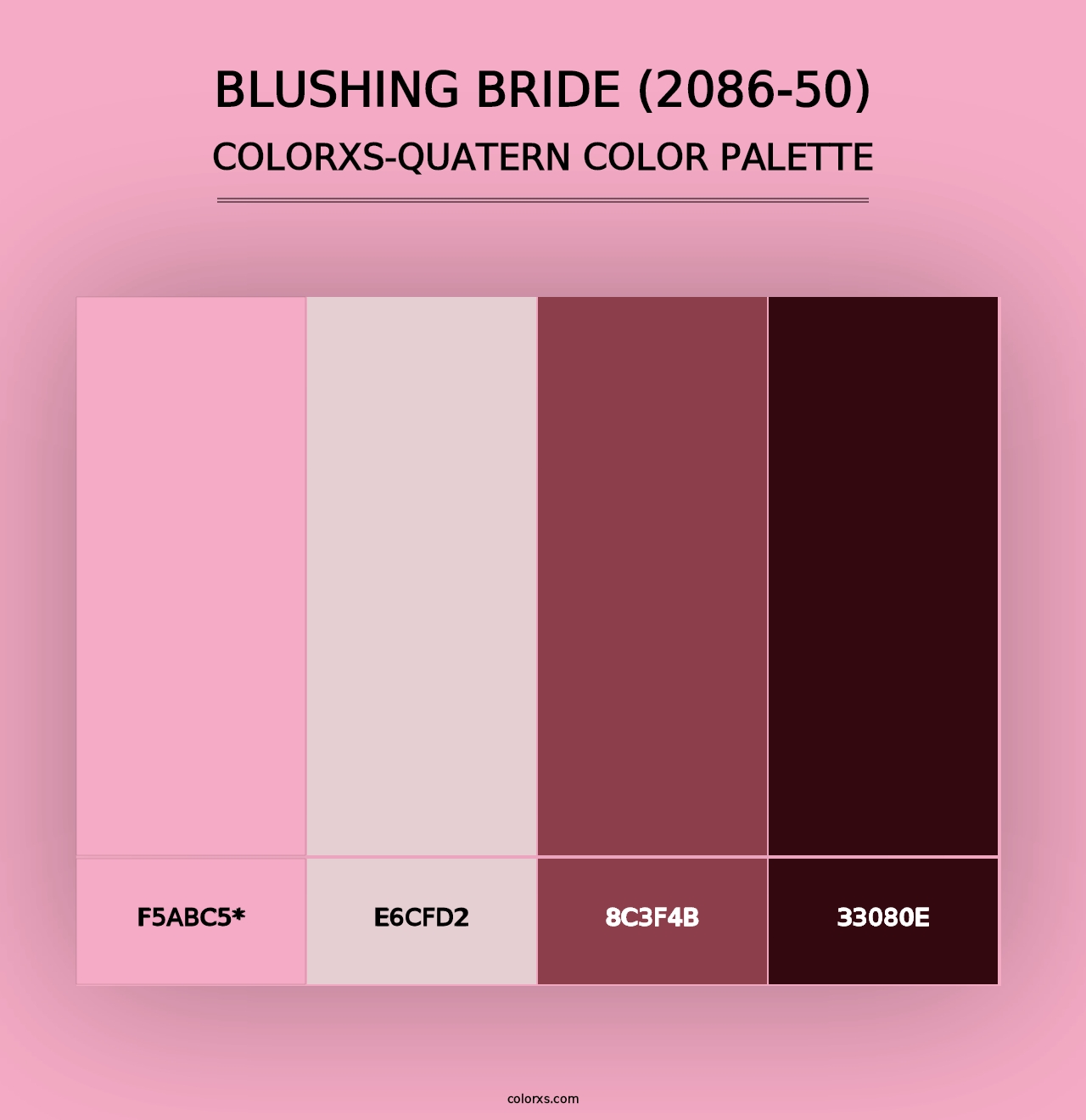 Blushing Bride (2086-50) - Colorxs Quad Palette