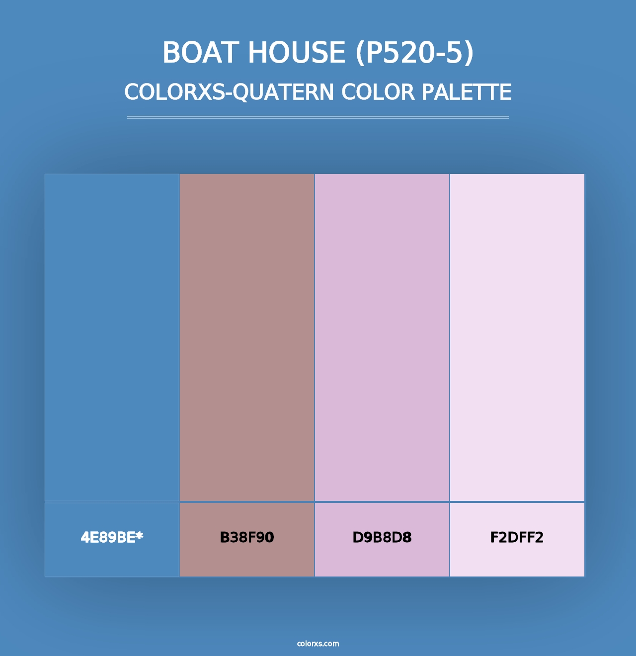 Boat House (P520-5) - Colorxs Quad Palette