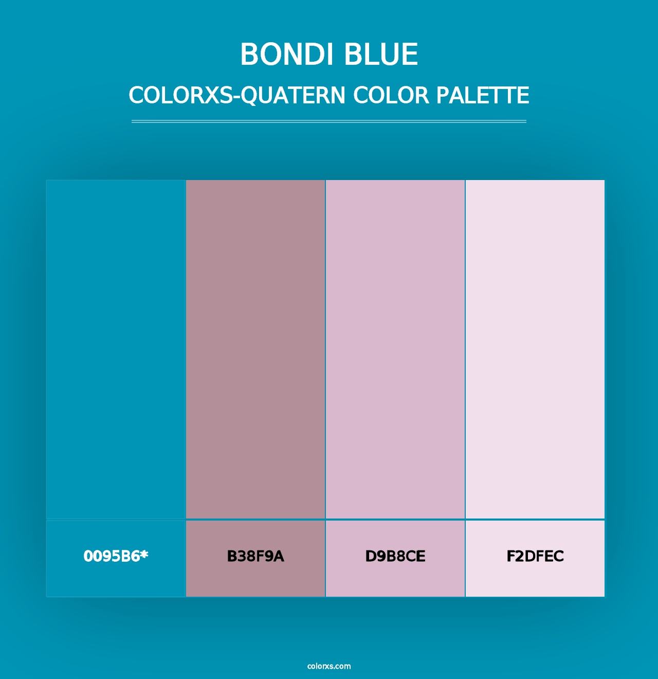 Bondi Blue - Colorxs Quad Palette