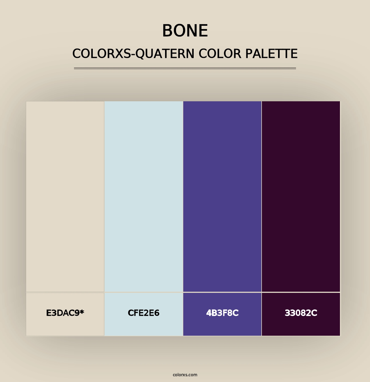 Bone - Colorxs Quad Palette