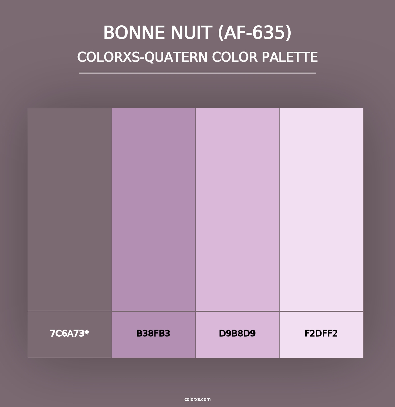 Bonne Nuit (AF-635) - Colorxs Quad Palette