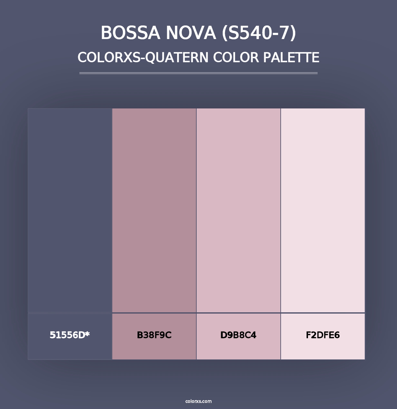 Bossa Nova (S540-7) - Colorxs Quad Palette